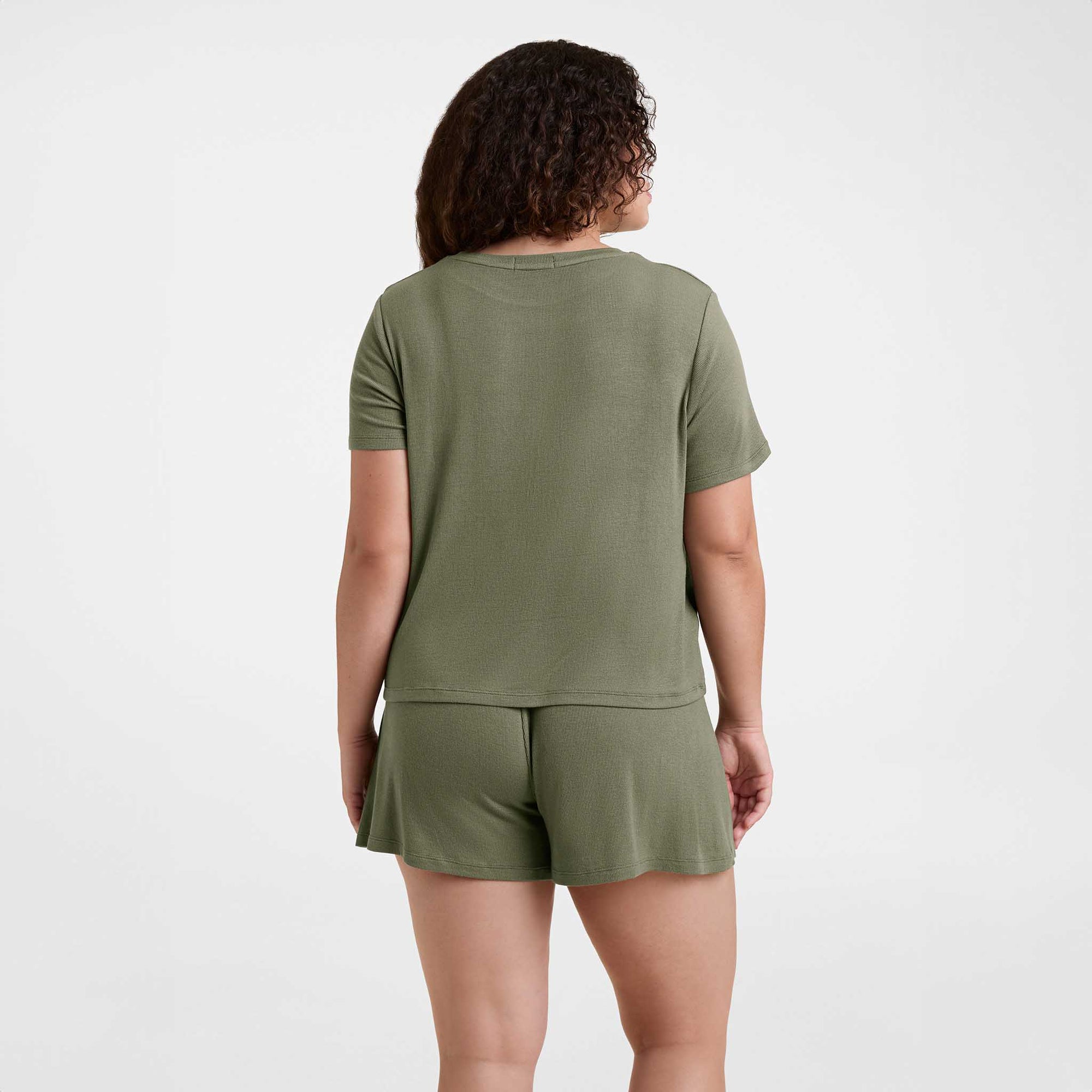 Ribbed Pajama Short Set