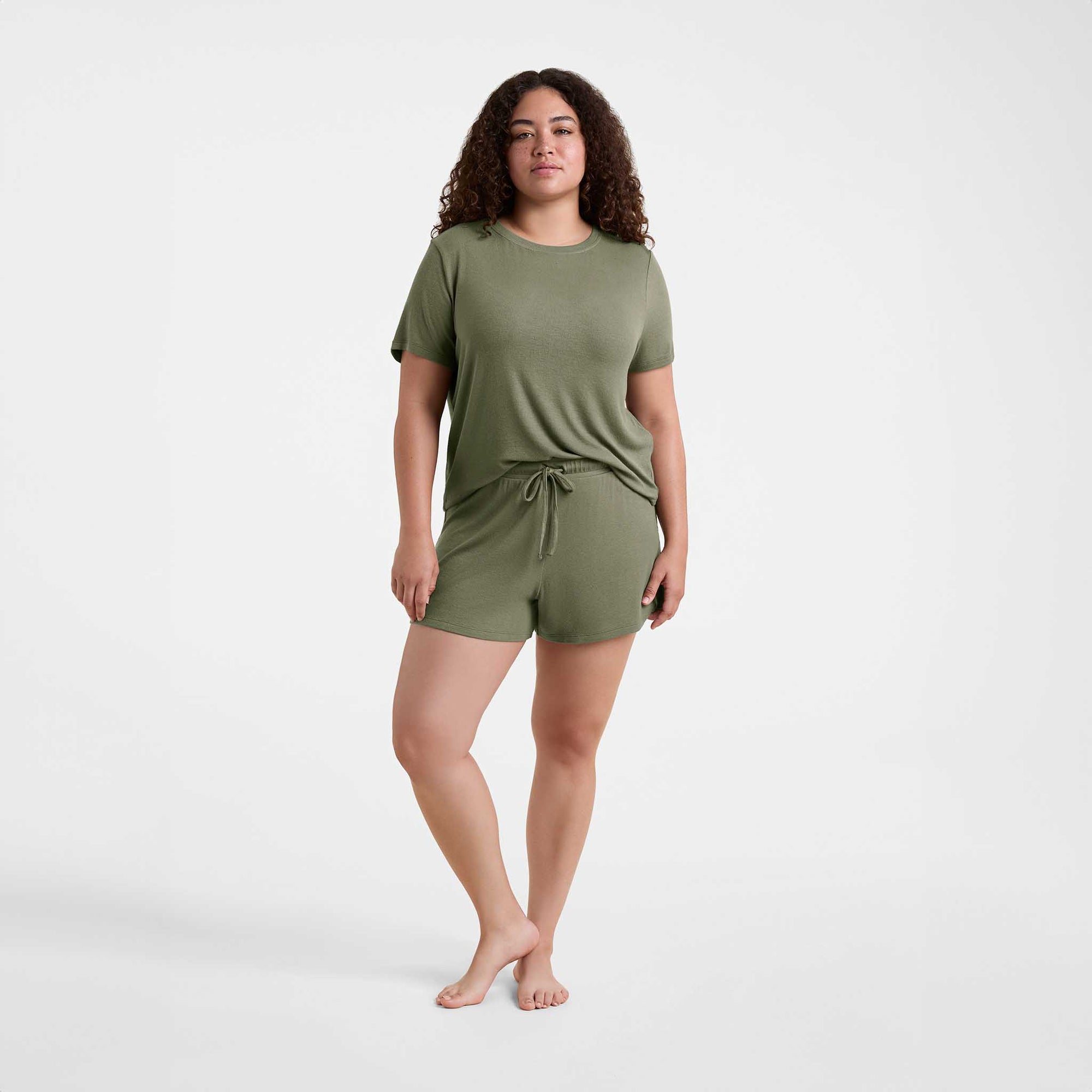 Ribbed Pajama Short Set