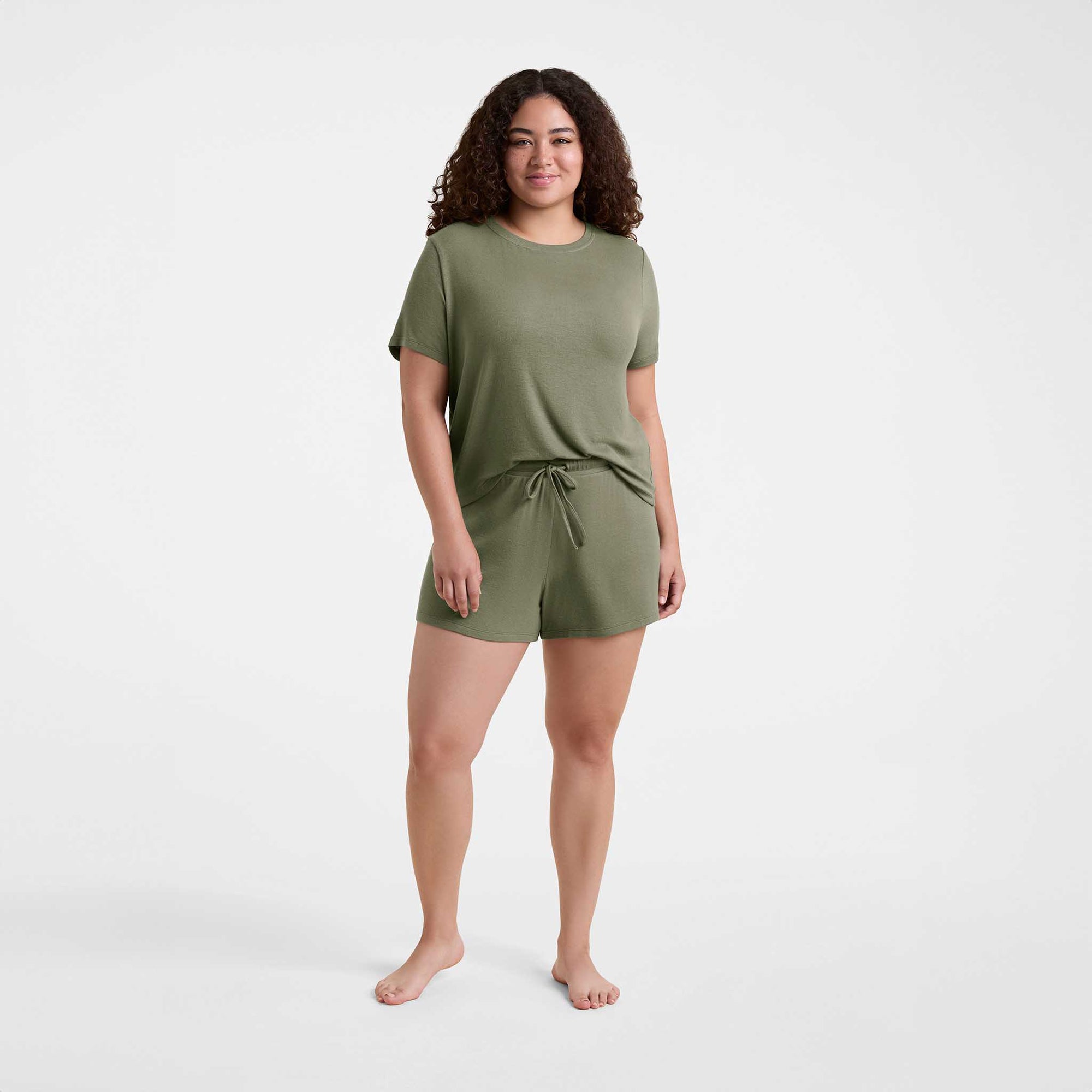 Ribbed Pajama Short Set