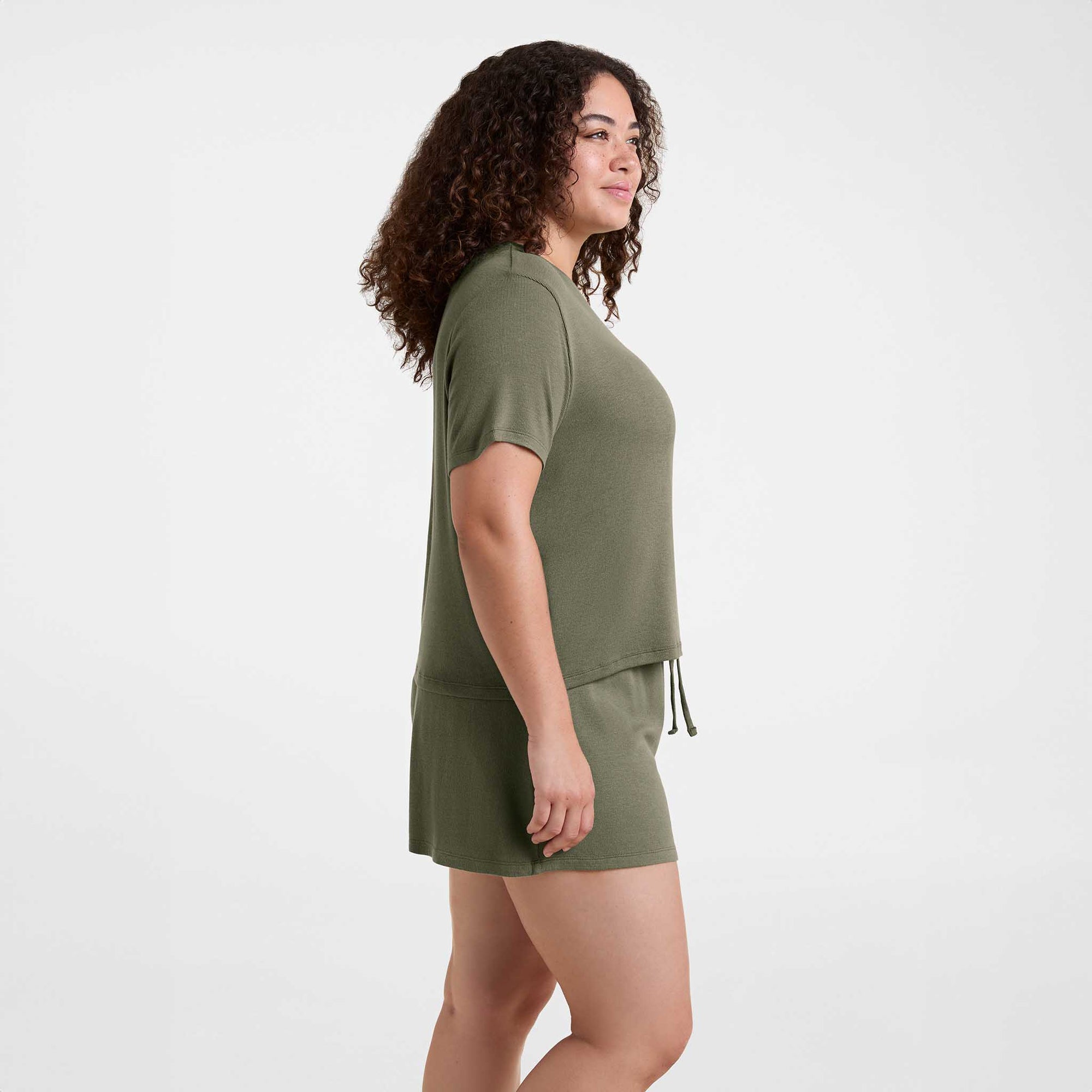 Ribbed Pajama Short Set