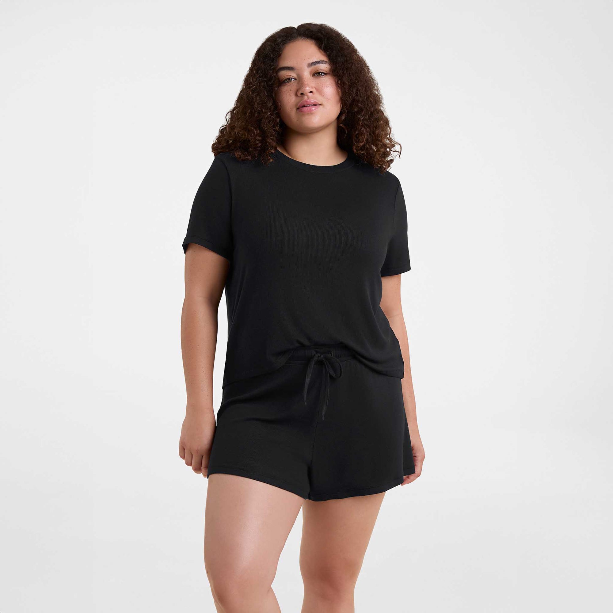 Ribbed Pajama Short Set