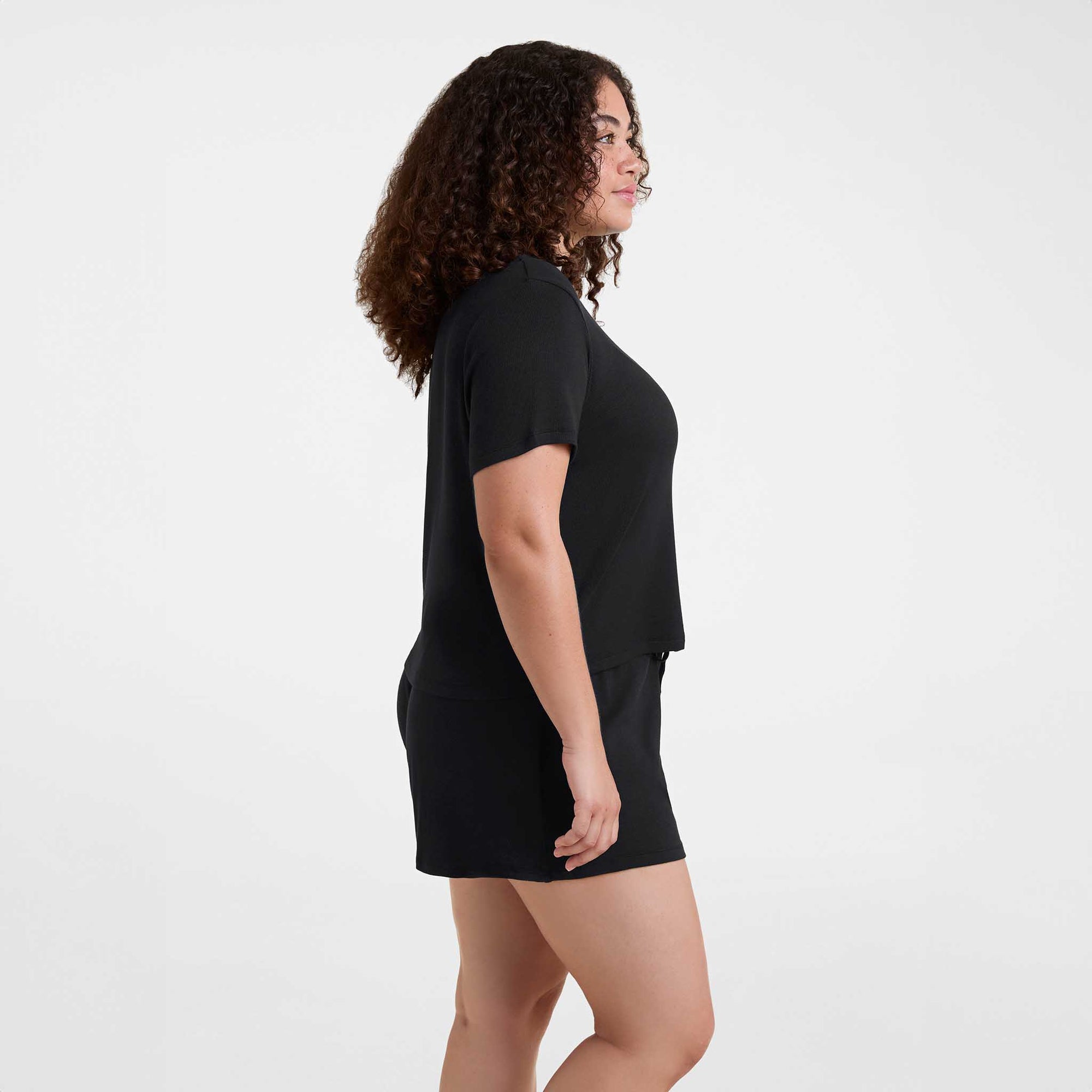 Ribbed Pajama Short Set