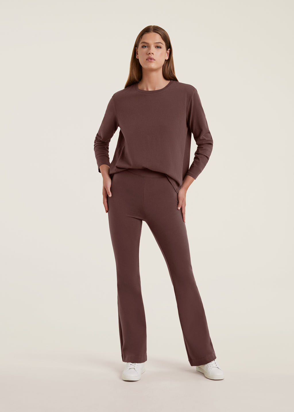 Lounge Flare Pant | Coffee