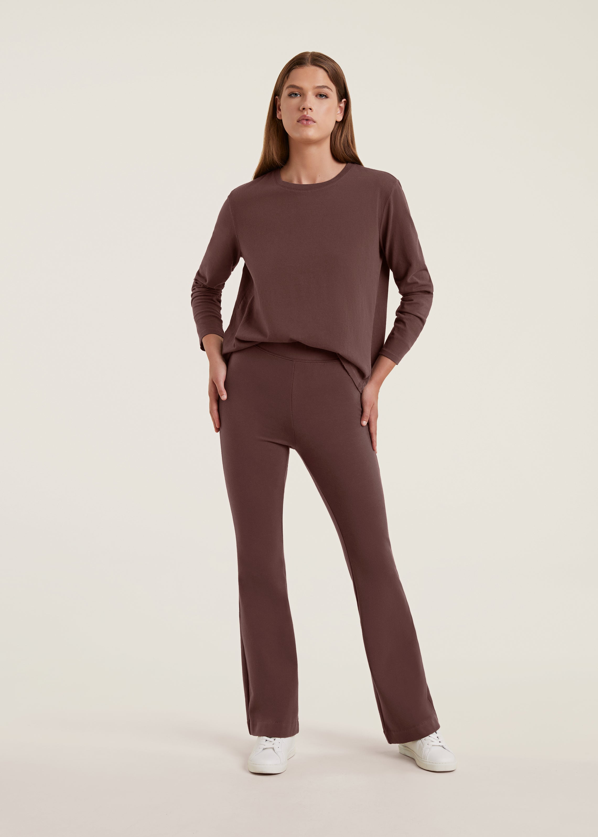 Lounge Flare Pant | Coffee