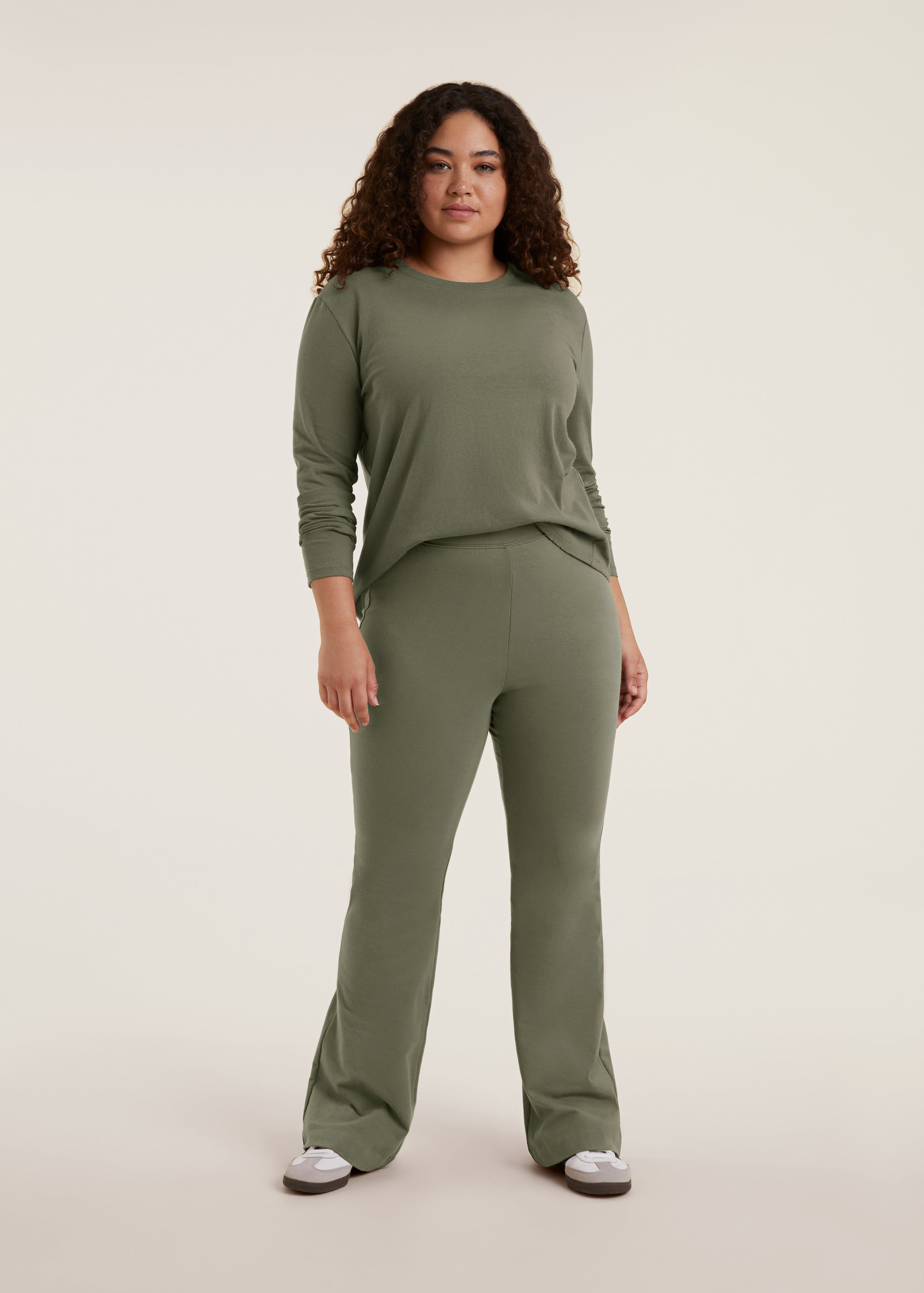 Lounge Flare Pant | Olive