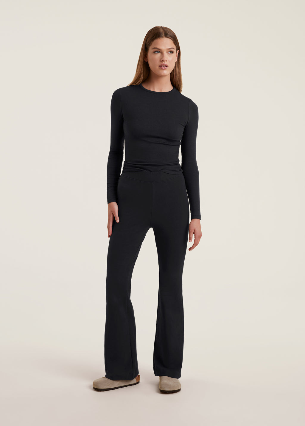 Lounge Flare Pant | Black