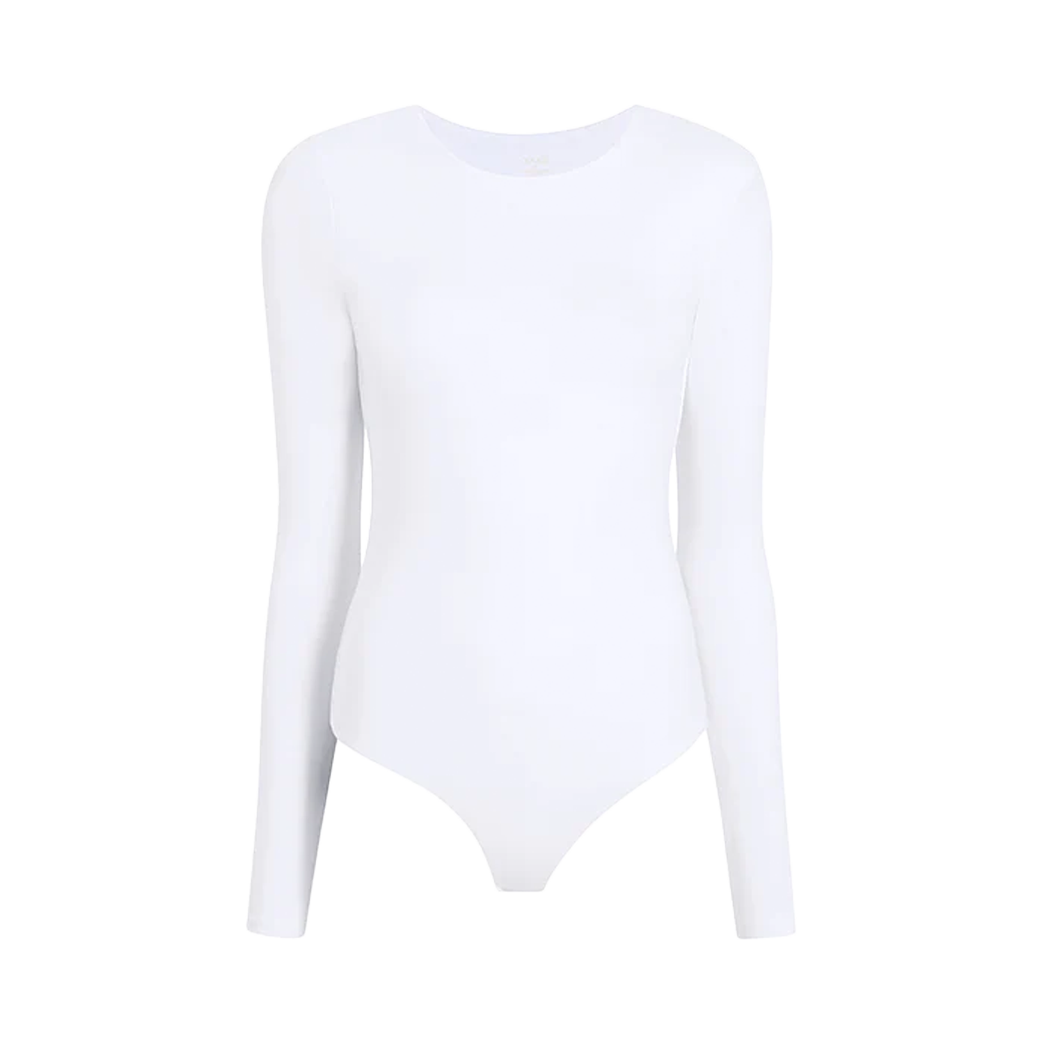 Cotton Crewneck Bodysuit | White