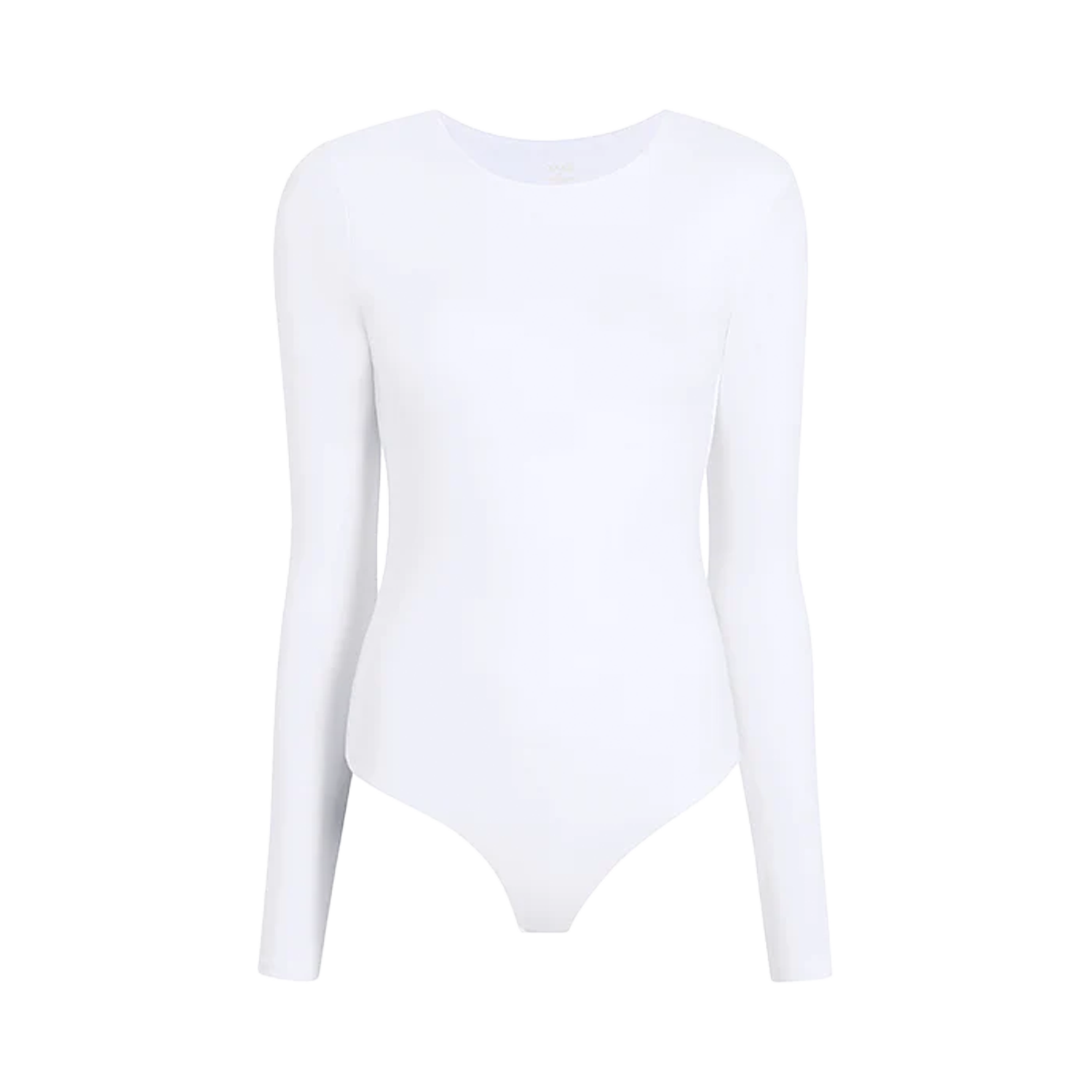 Cotton Stretch Long Sleeve Crewneck Bodysuit