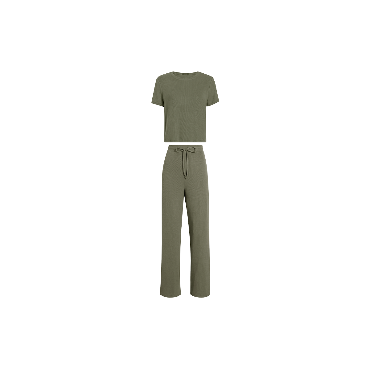 Ribbed Pajama Set