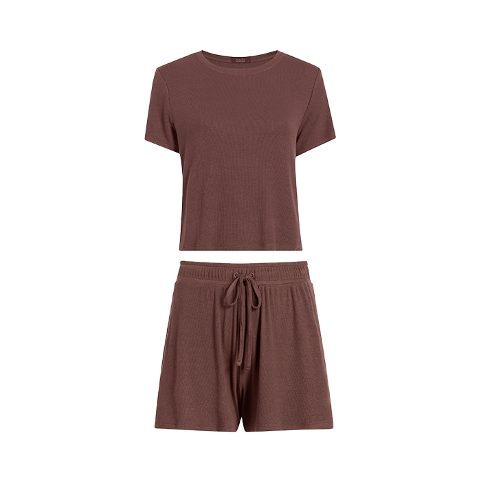 Ribbed Pajama Short Set