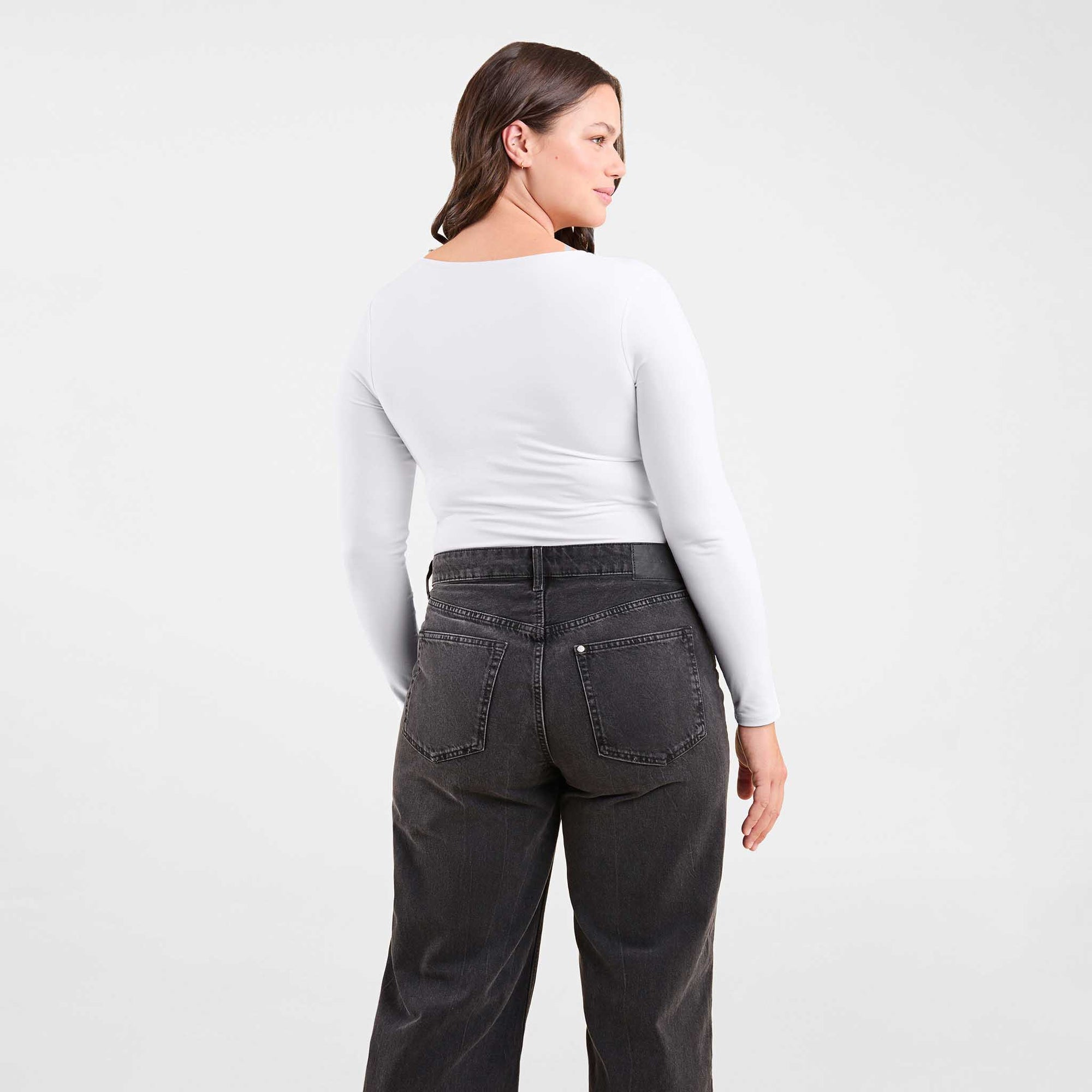Long Sleeve Scoop Neck Bodysuit