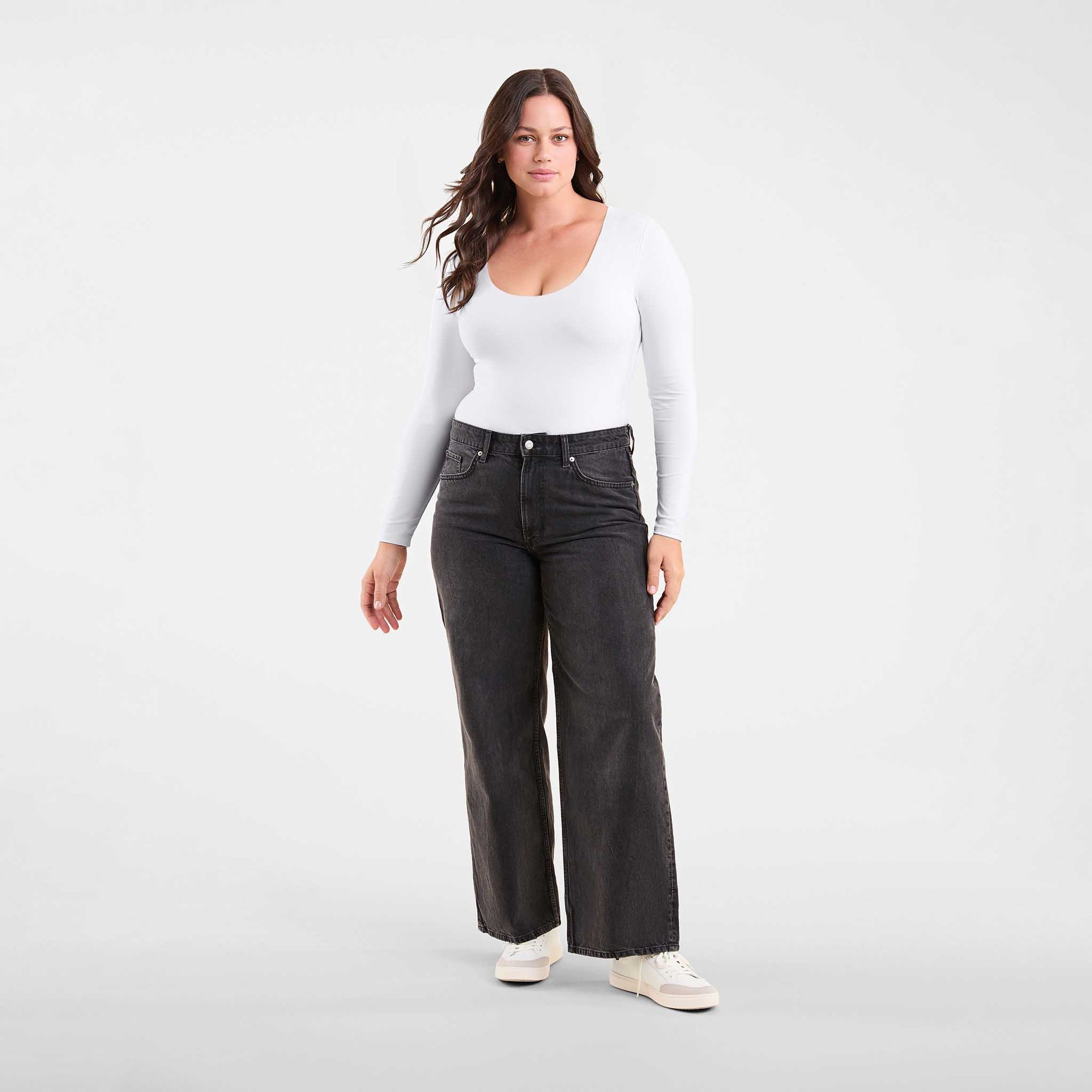 Long Sleeve Scoop Neck Bodysuit