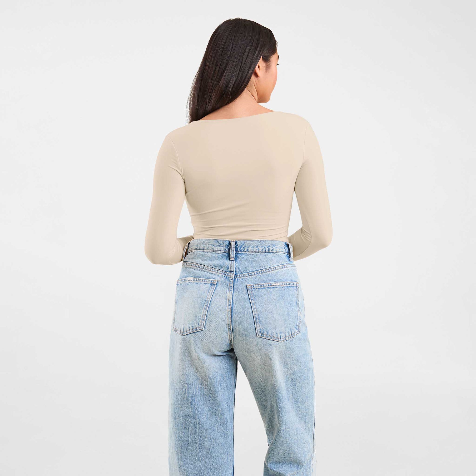 Long Sleeve Scoop Neck Bodysuit