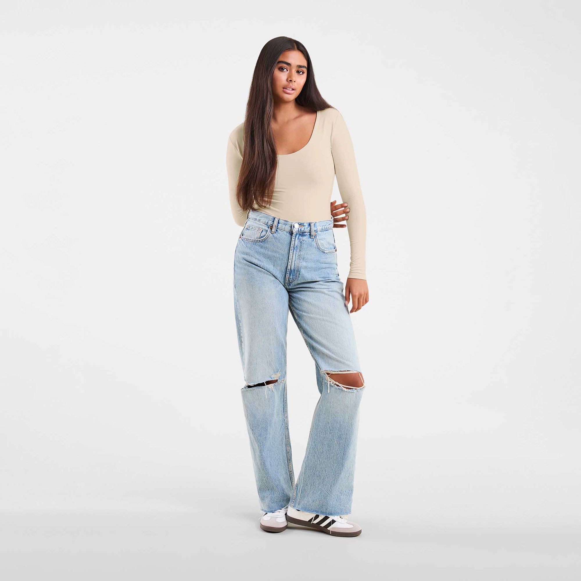 Long Sleeve Scoop Neck Bodysuit