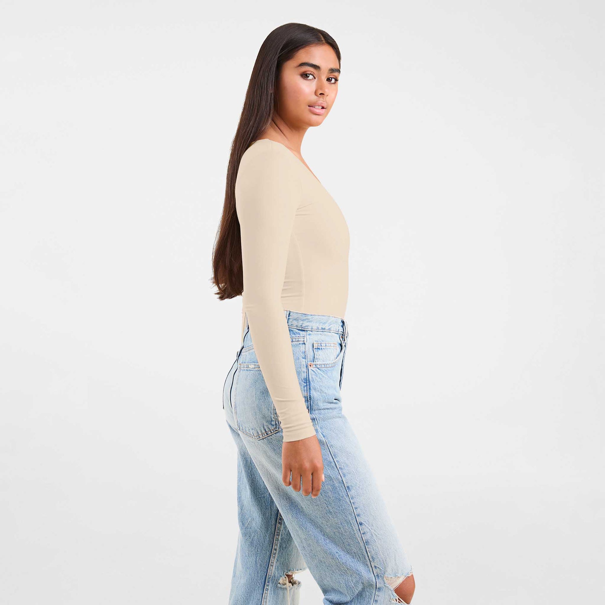 Long Sleeve Scoop Neck Bodysuit
