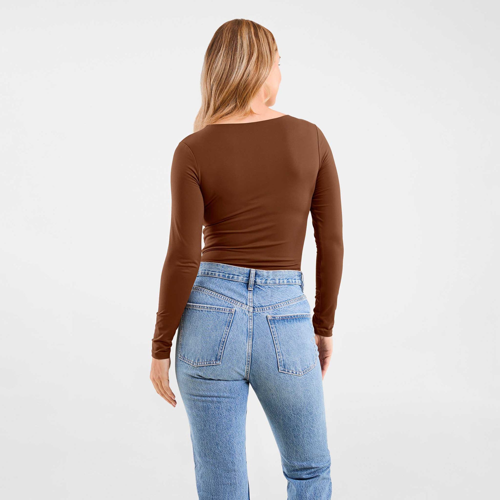 Long Sleeve Scoop Neck Bodysuit