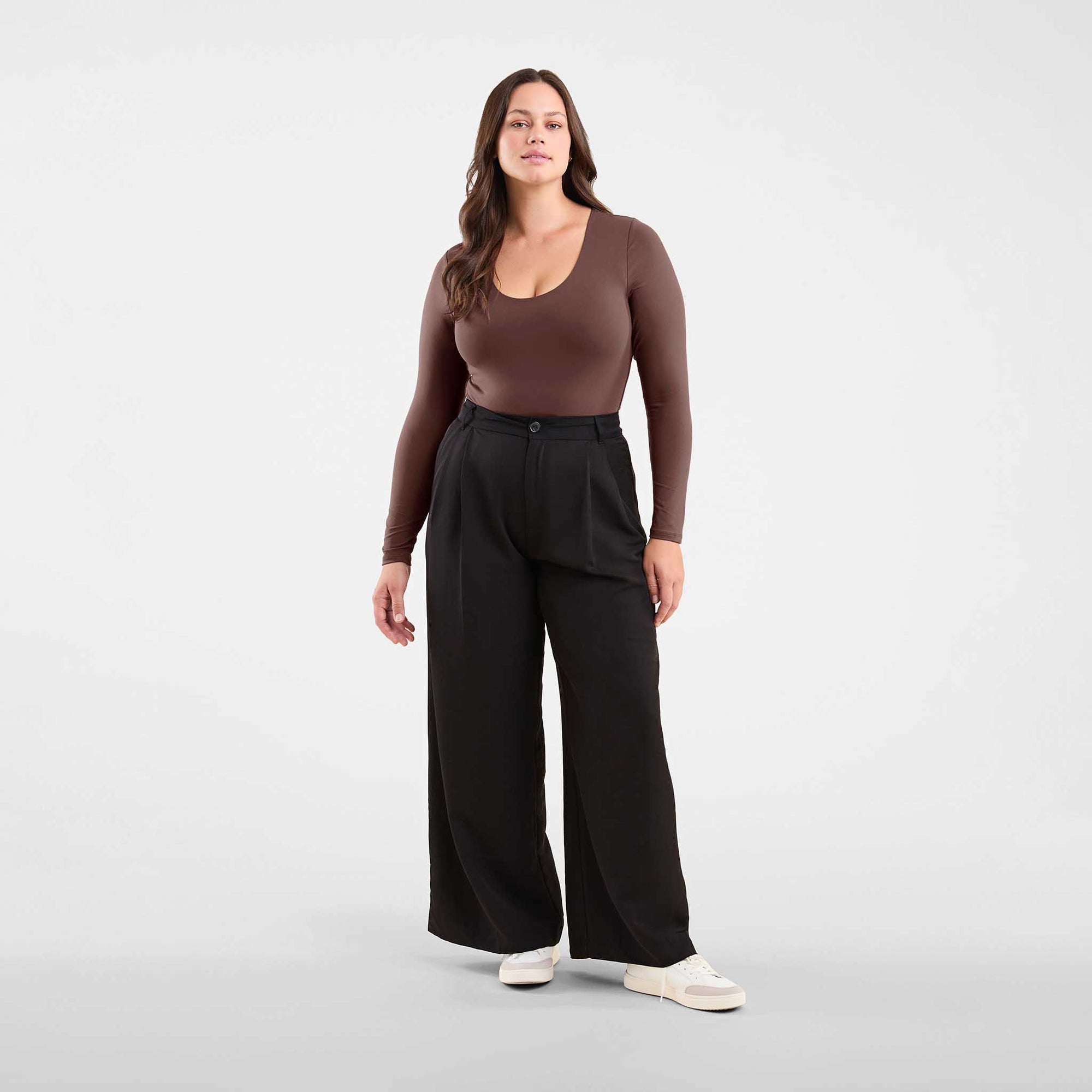 Long Sleeve Scoop Neck Bodysuit