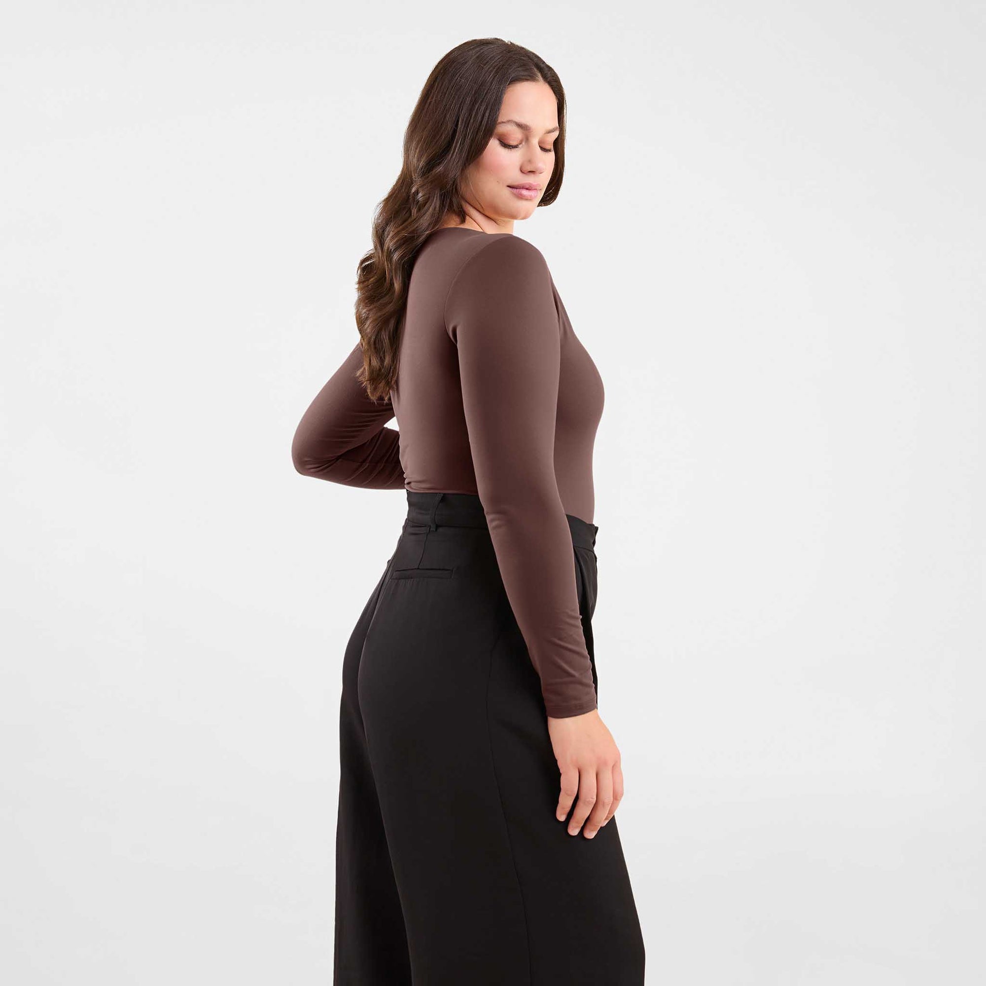Long Sleeve Scoop Neck Bodysuit