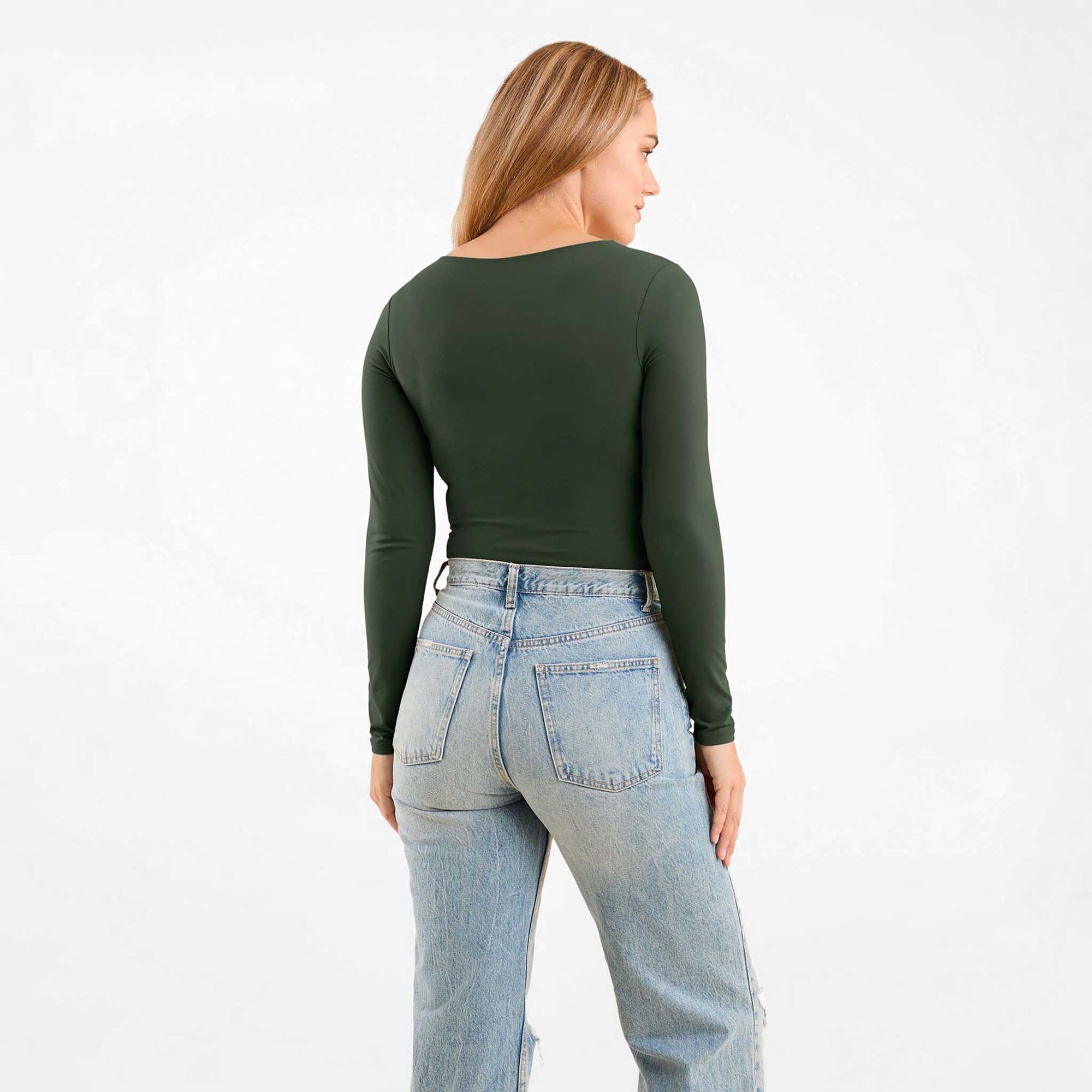 Long Sleeve Scoop Neck Bodysuit
