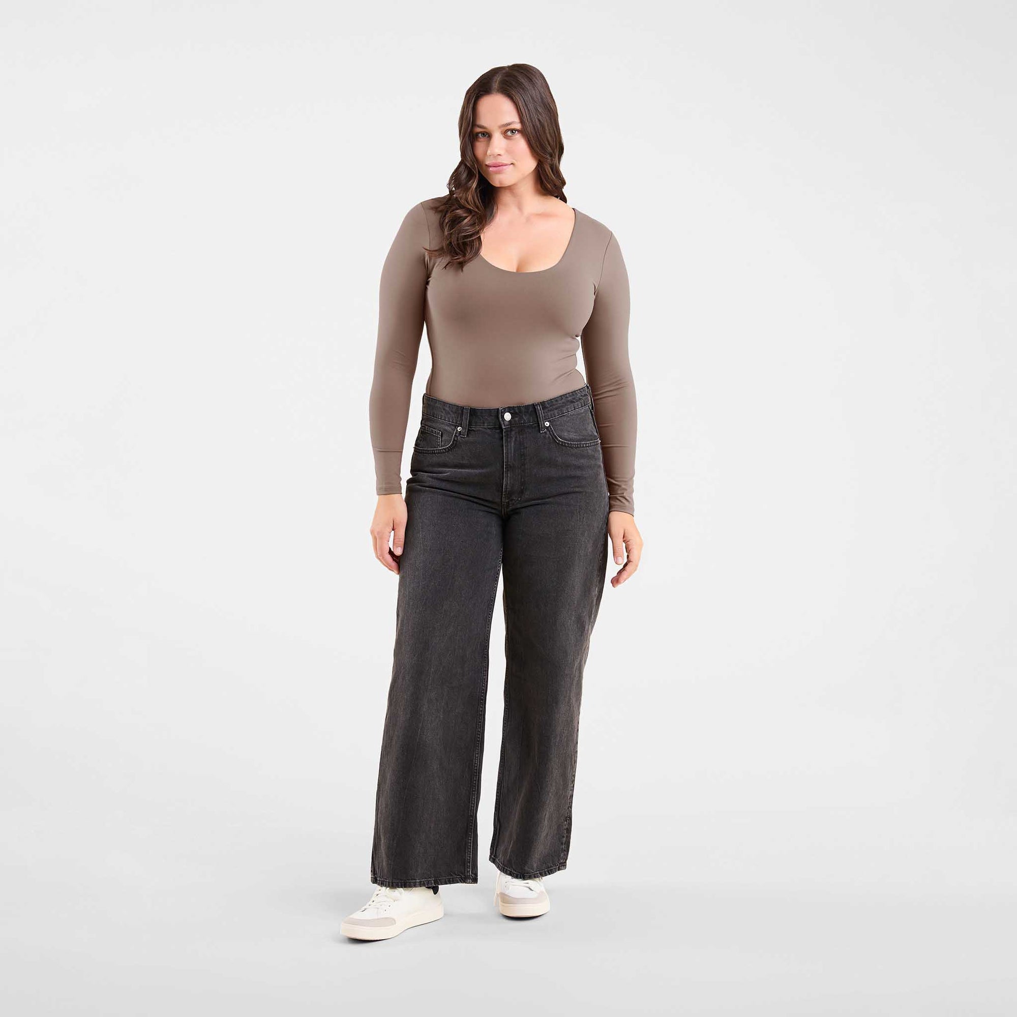 Long Sleeve Scoop Neck Bodysuit