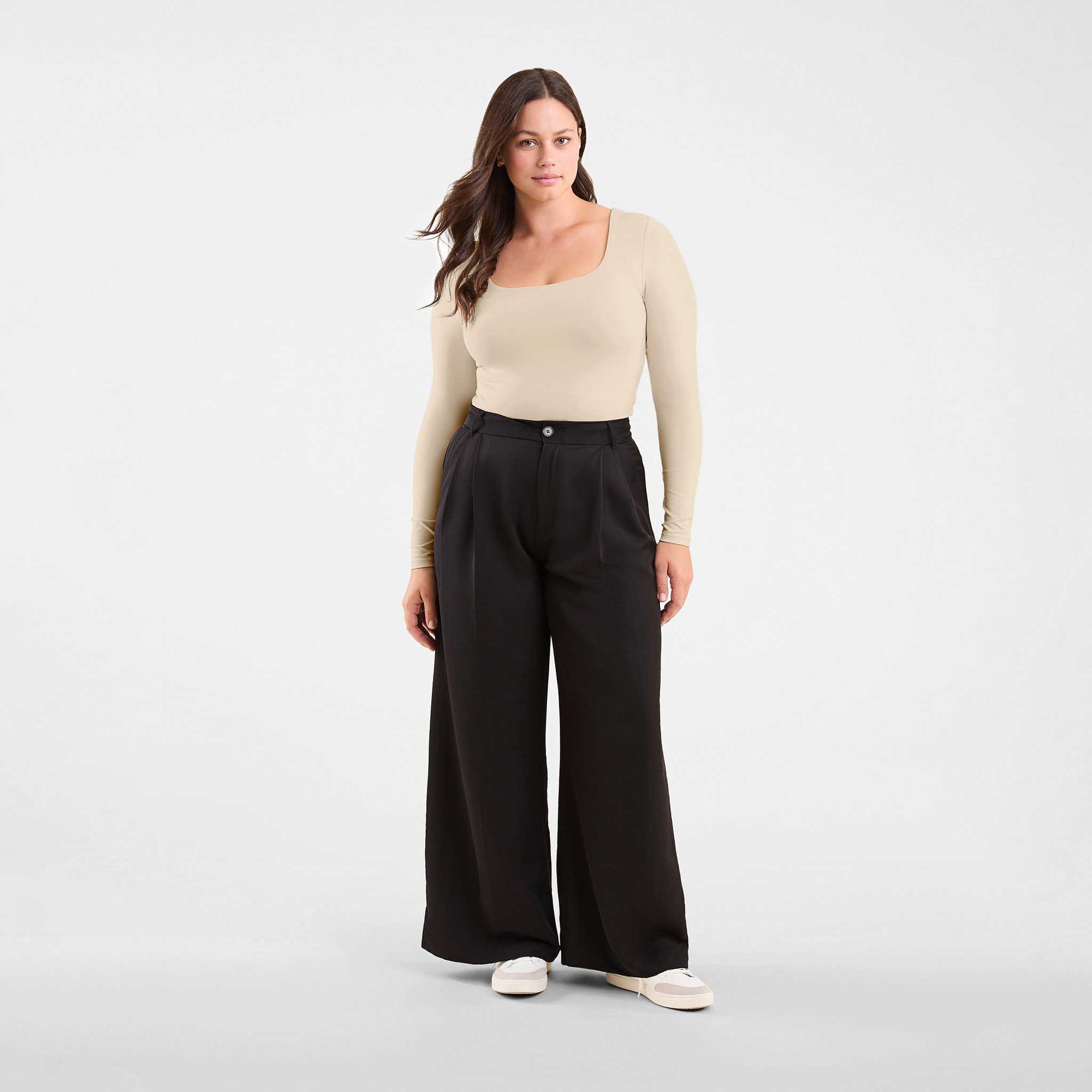 Long Sleeve Square Neck Bodysuit
