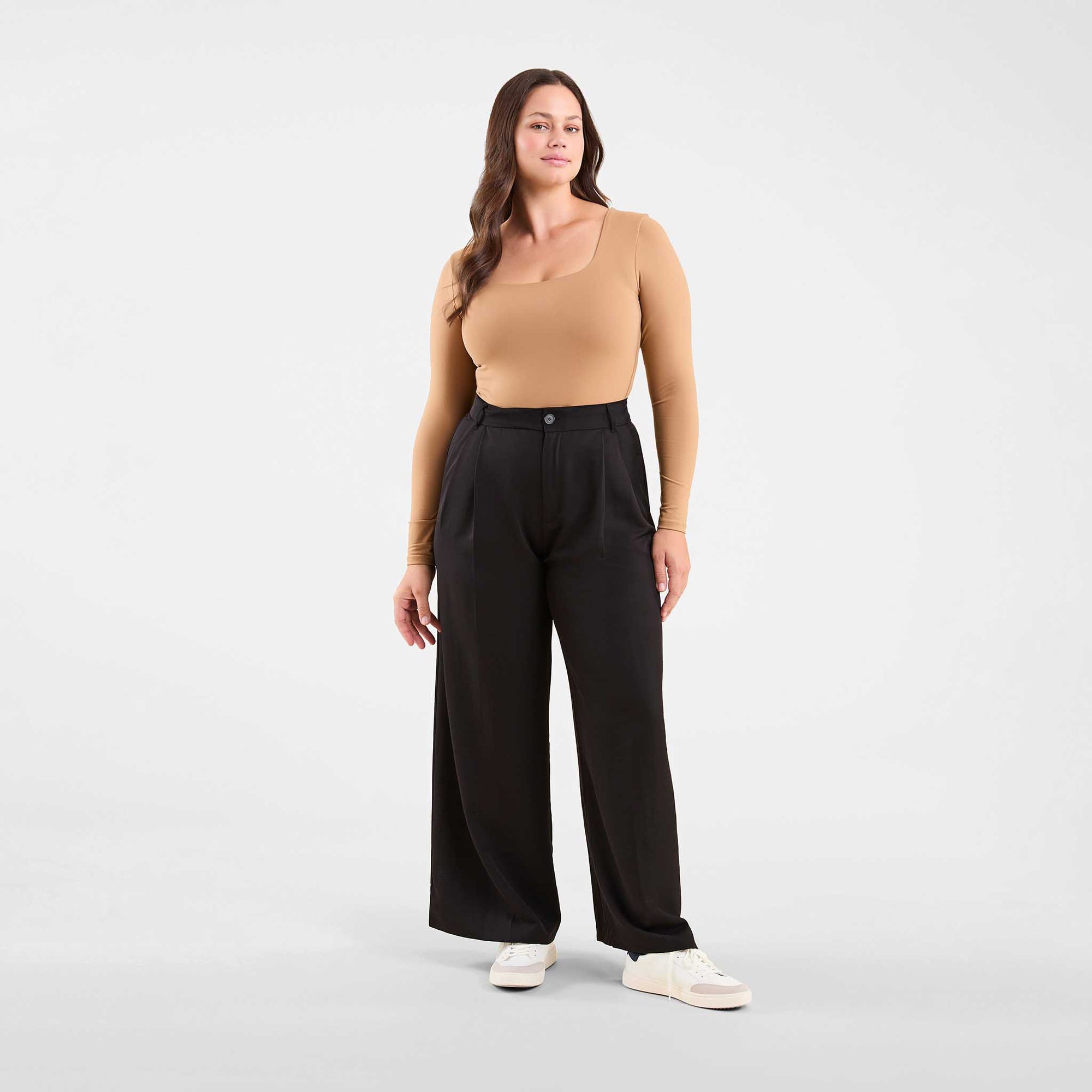 Long Sleeve Square Neck Bodysuit