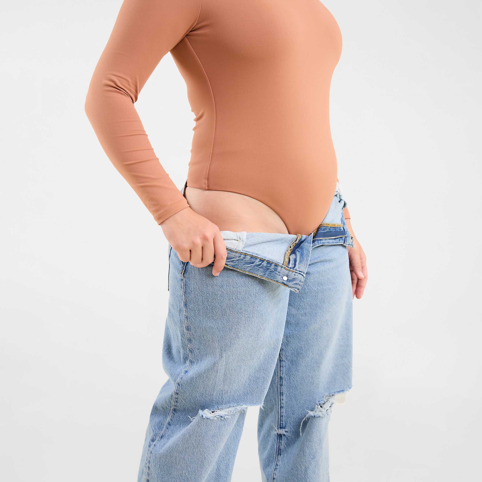Long Sleeve Square Neck Bodysuit