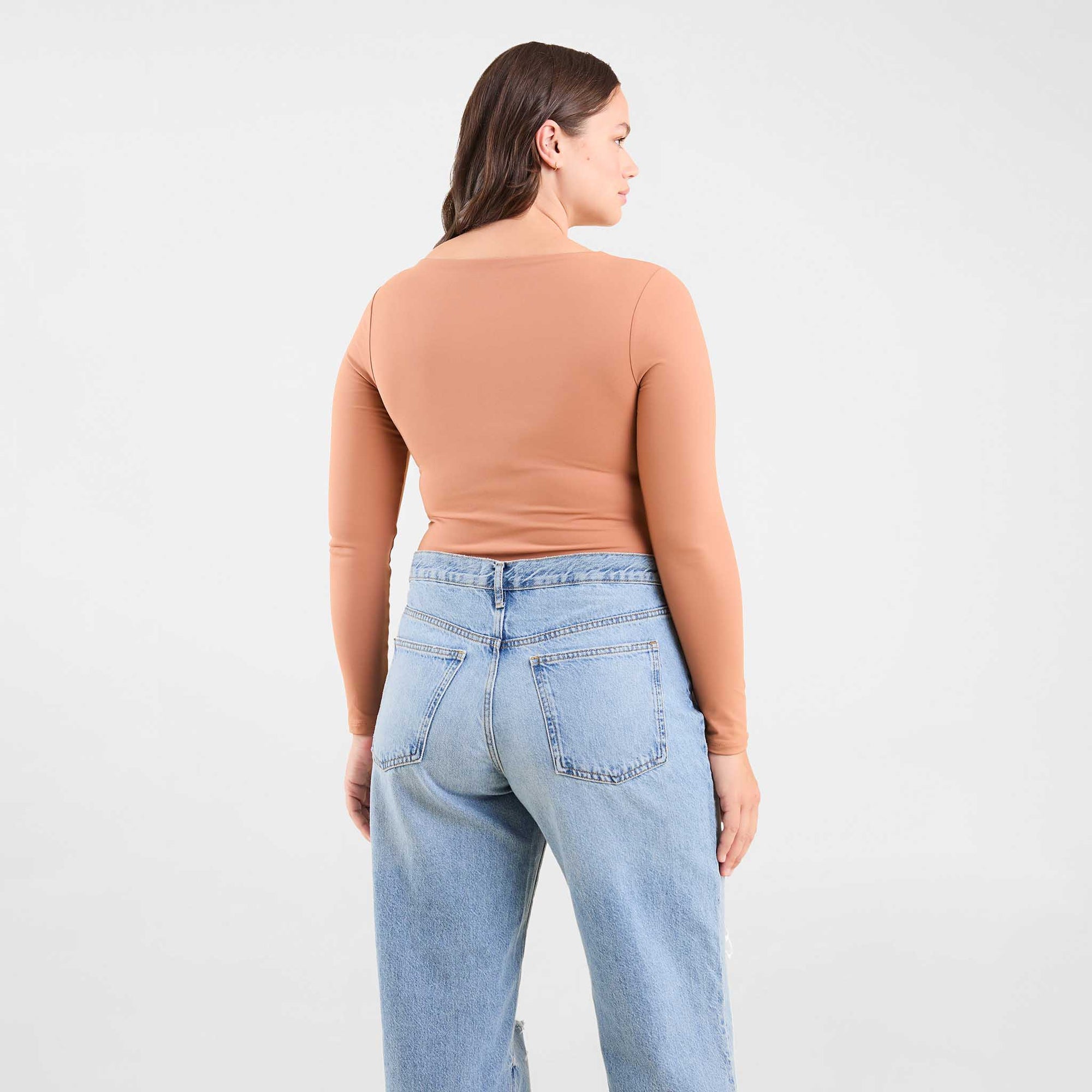 Long Sleeve Square Neck Bodysuit