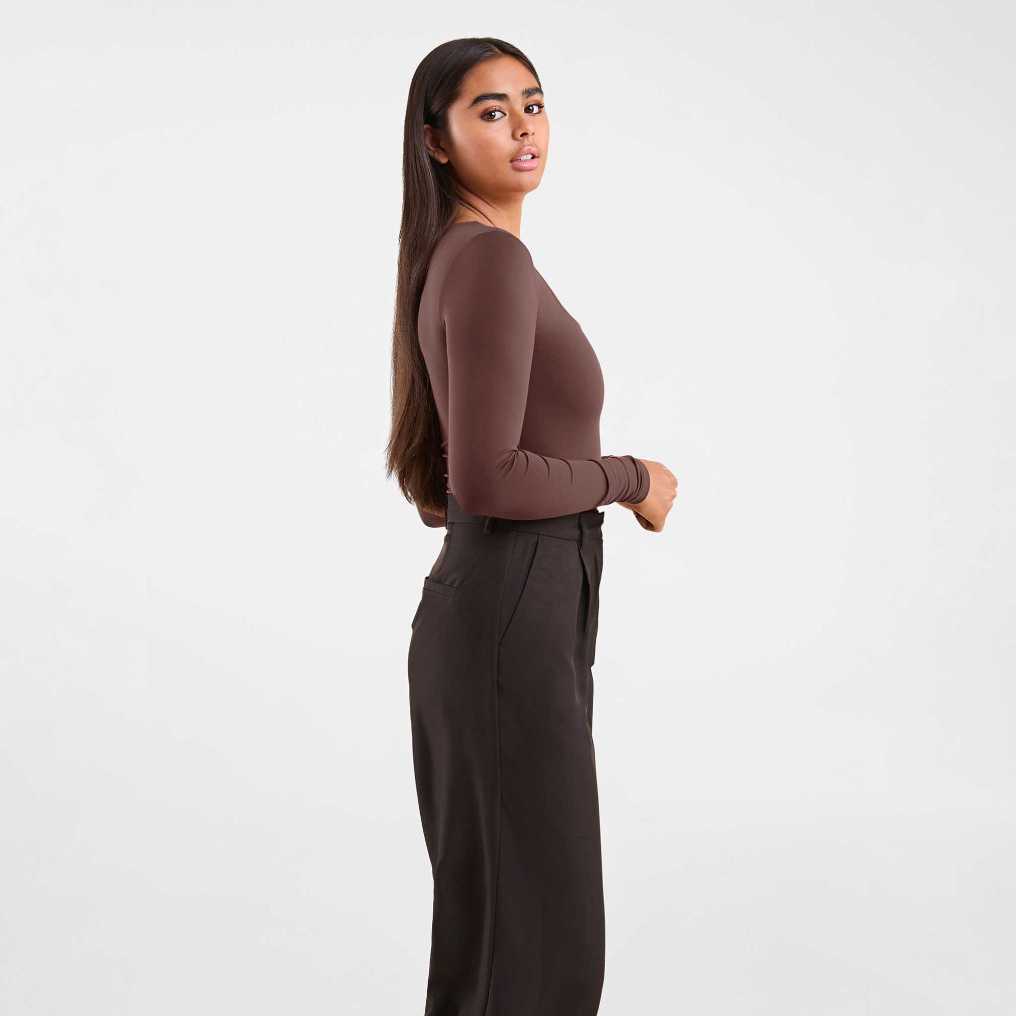 Long Sleeve Square Neck Bodysuit