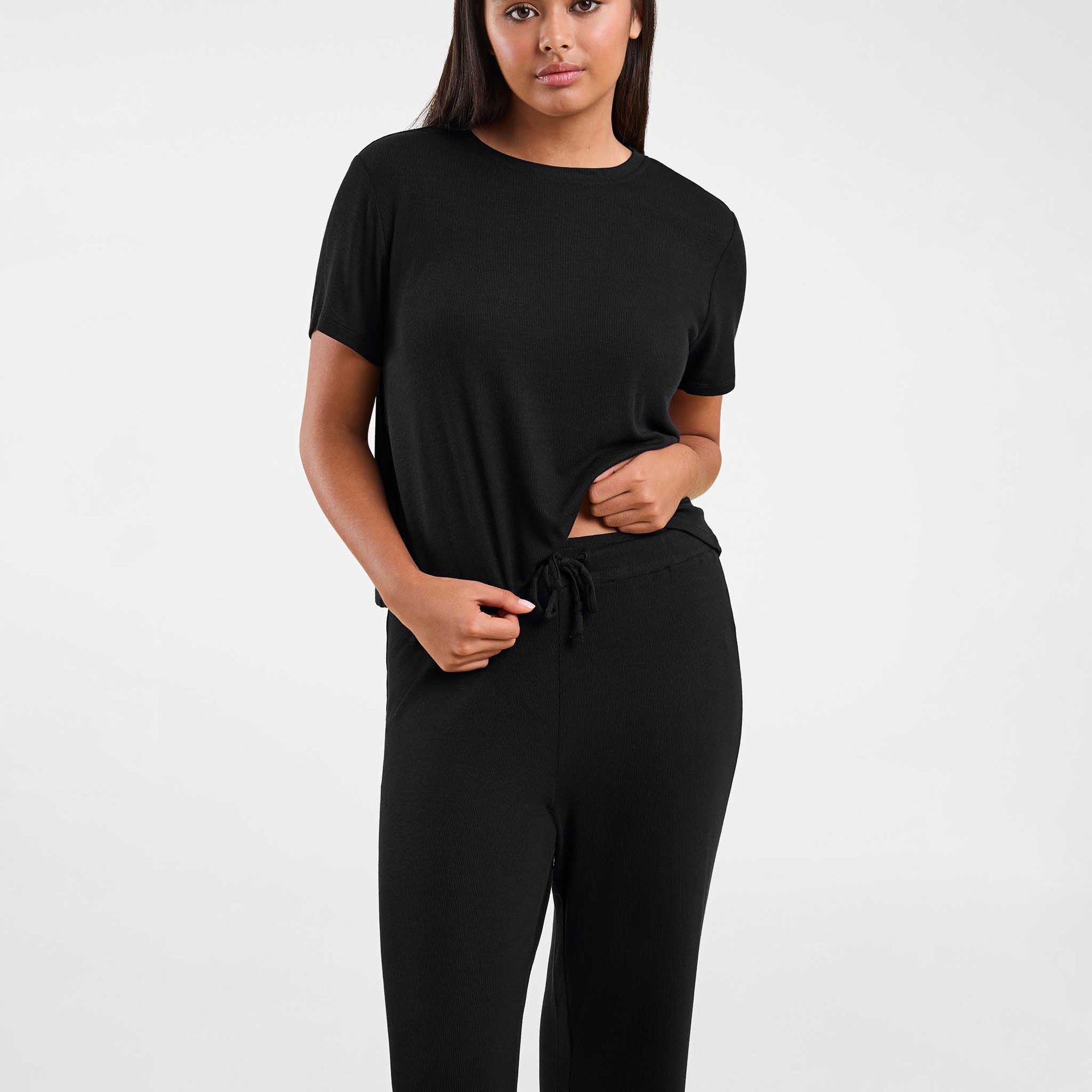 Ribbed Pajama Set