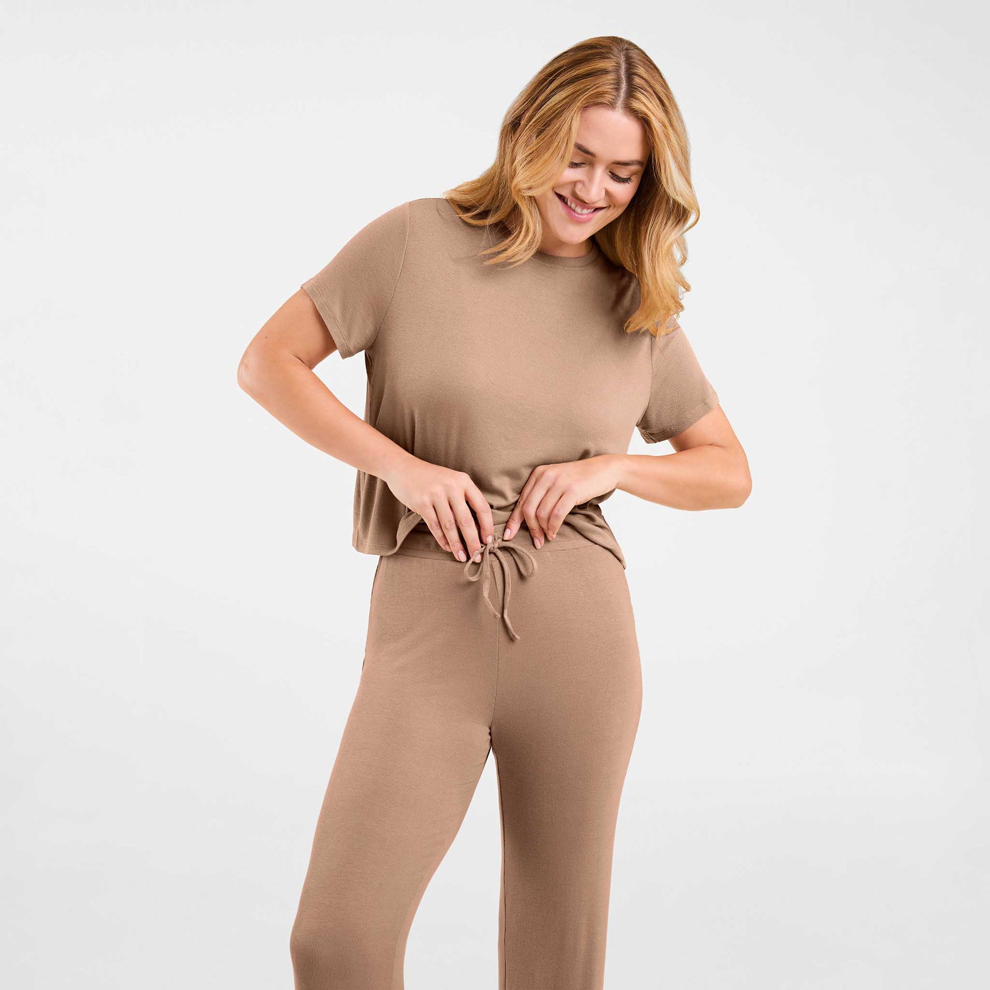 Ribbed Pajama Set