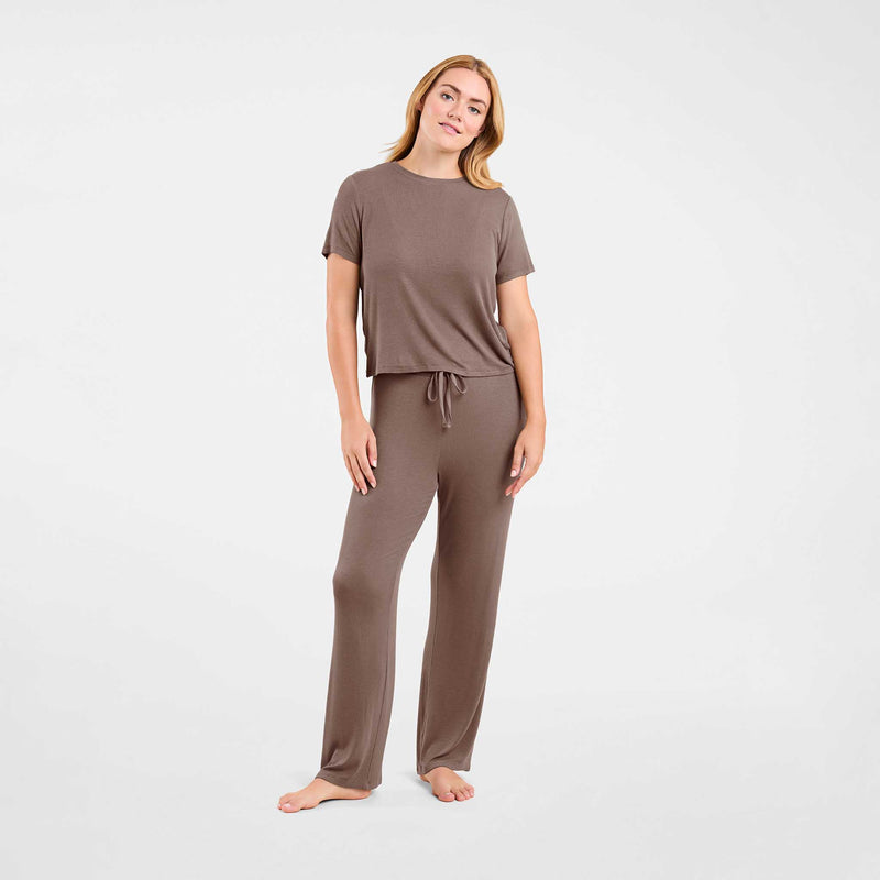 Ribbed Pajama Set