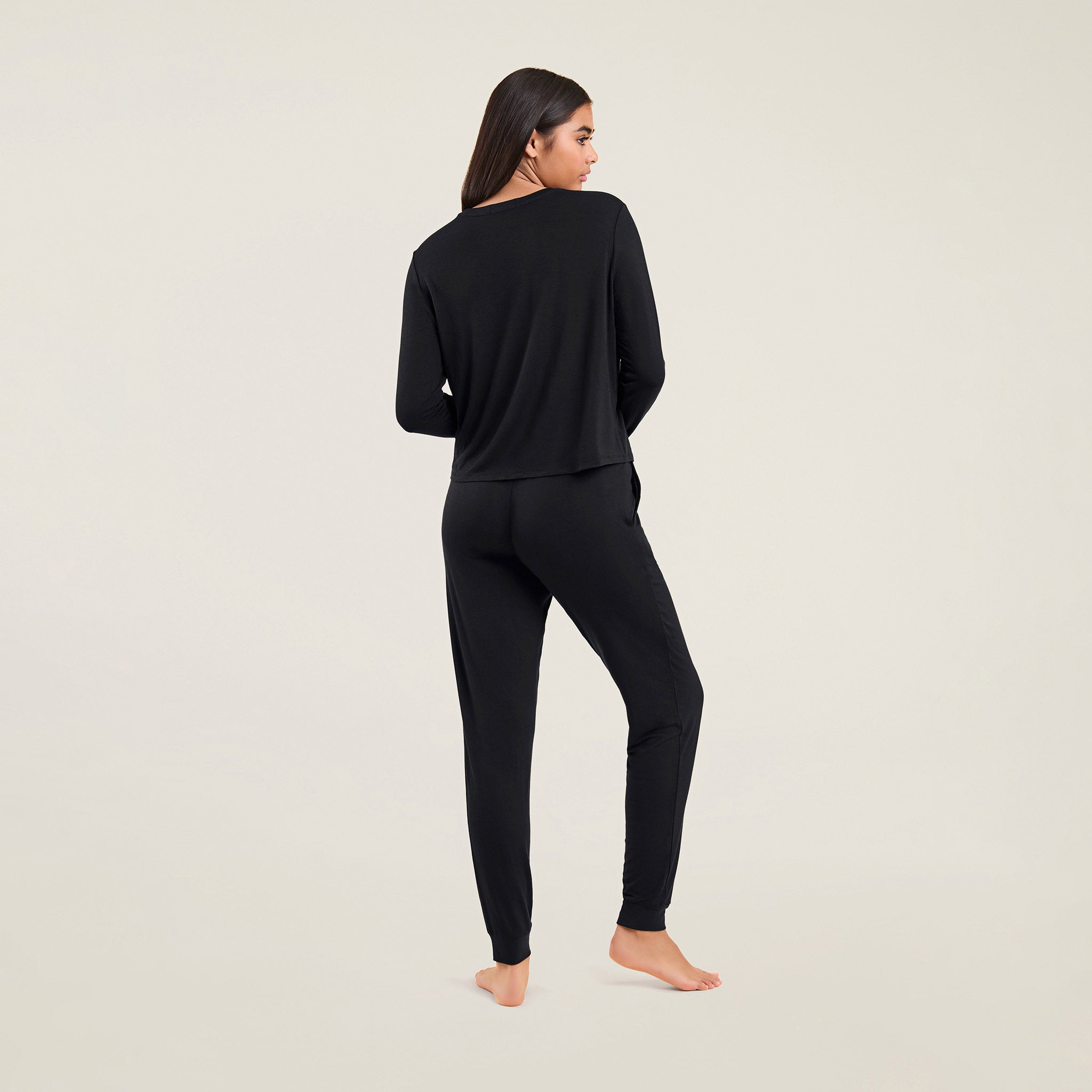Pajama Jogger Set Black