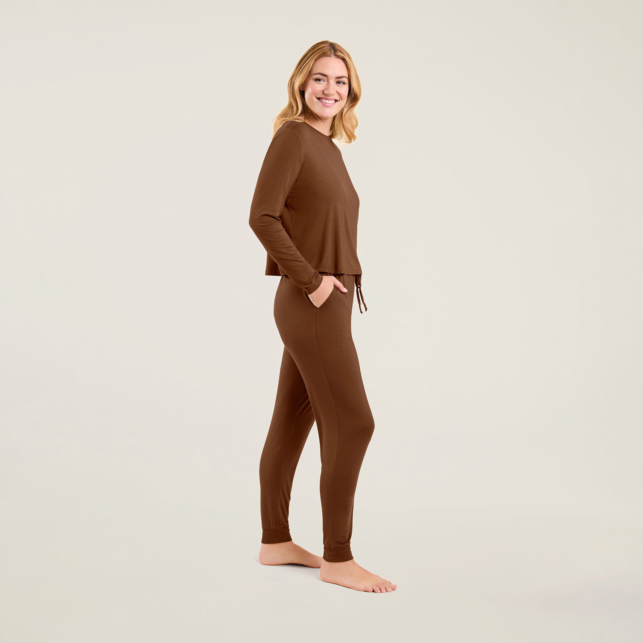 Pajama Jogger Set | Chocolate