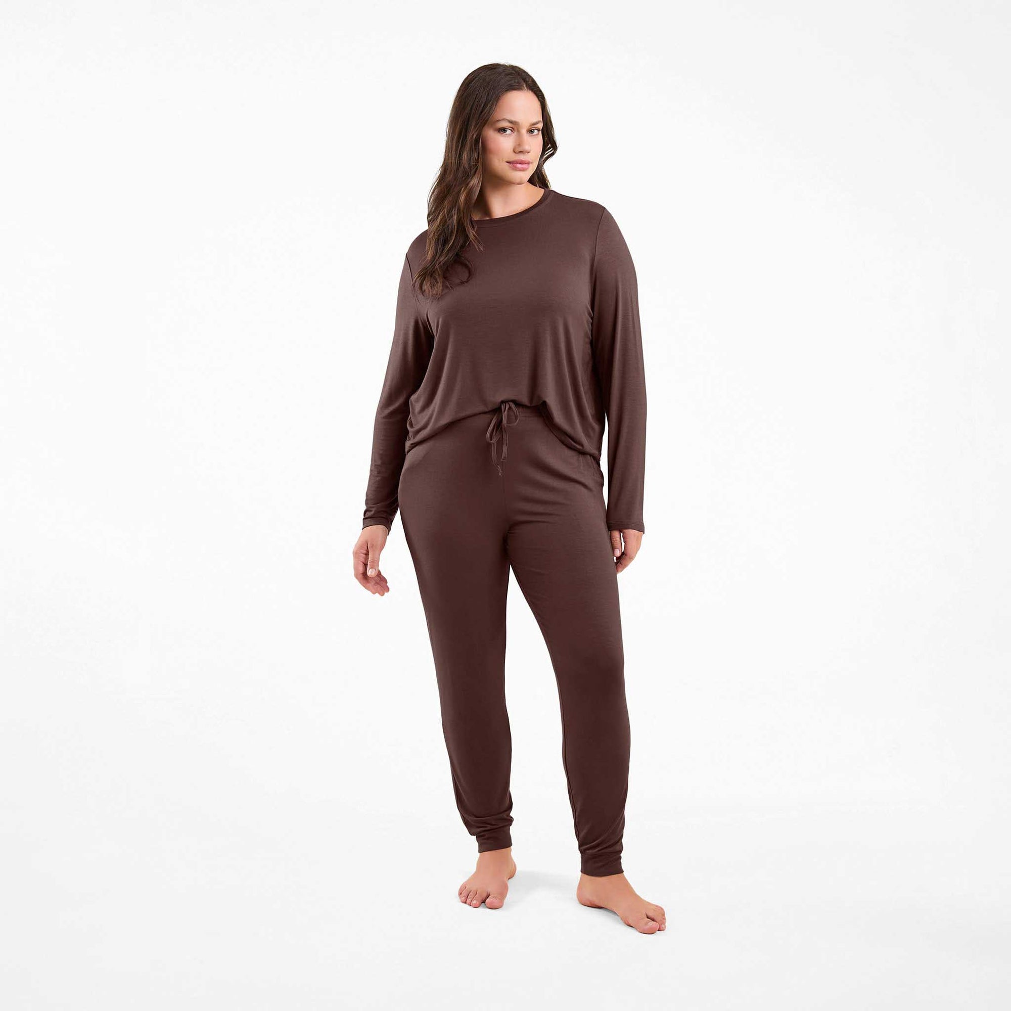 Pajama Jogger Set | Coffee