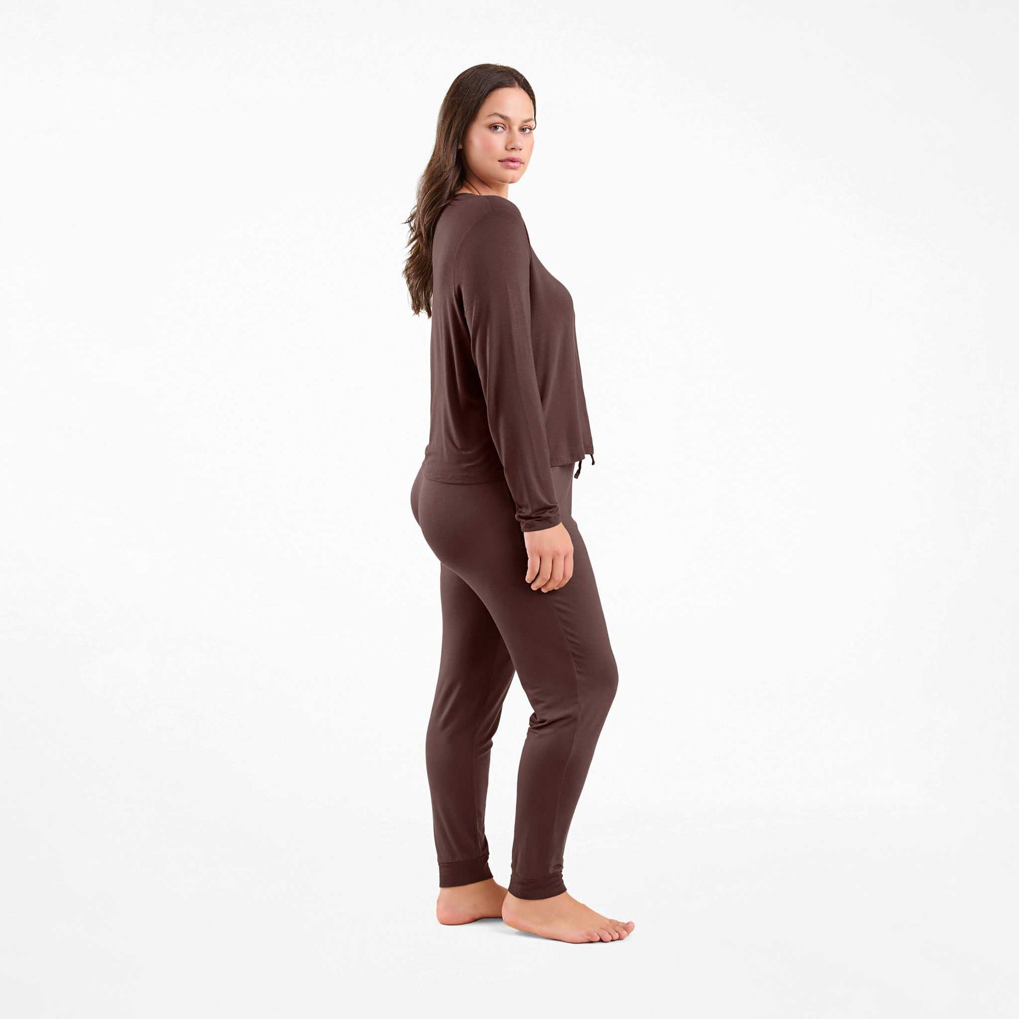 Pajama Jogger Set | Coffee