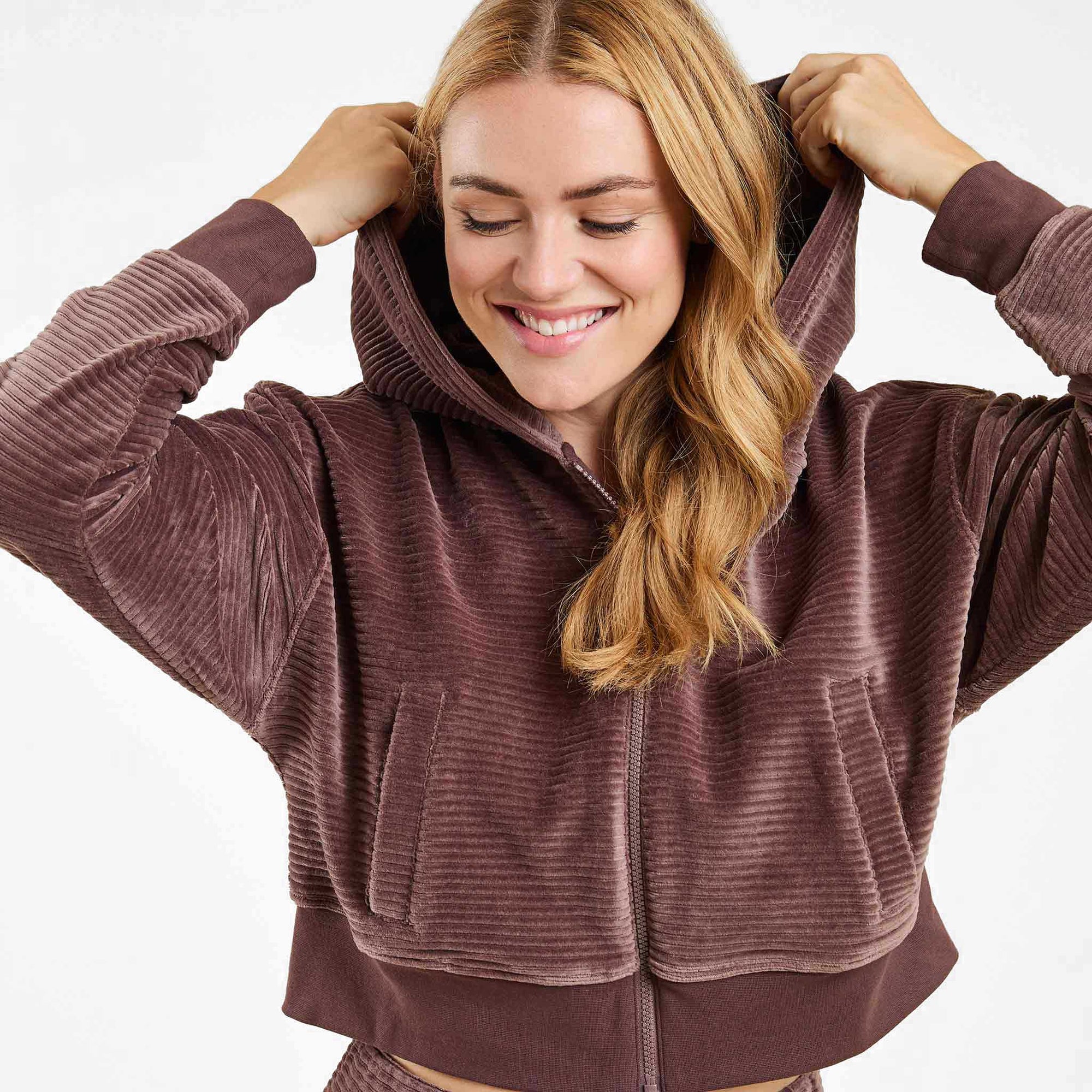 Textured Zip Hoodie
