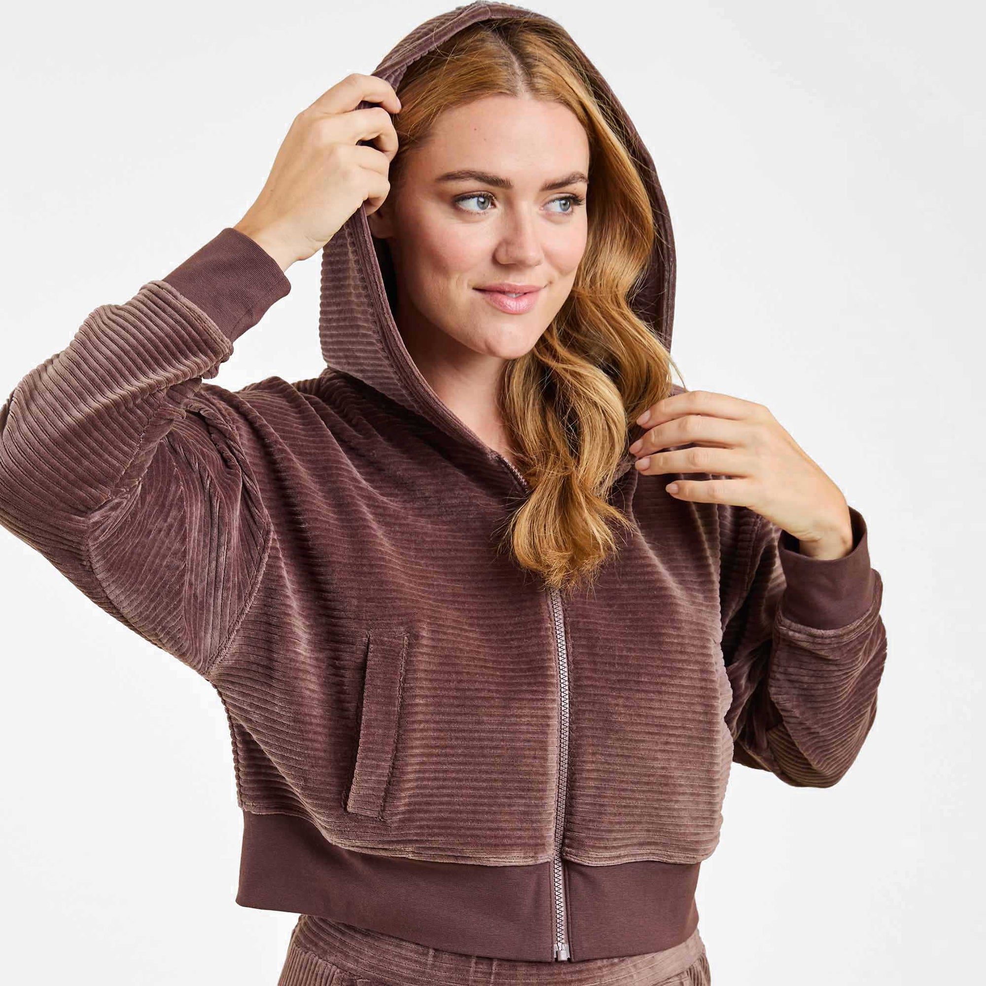 Textured Zip Hoodie