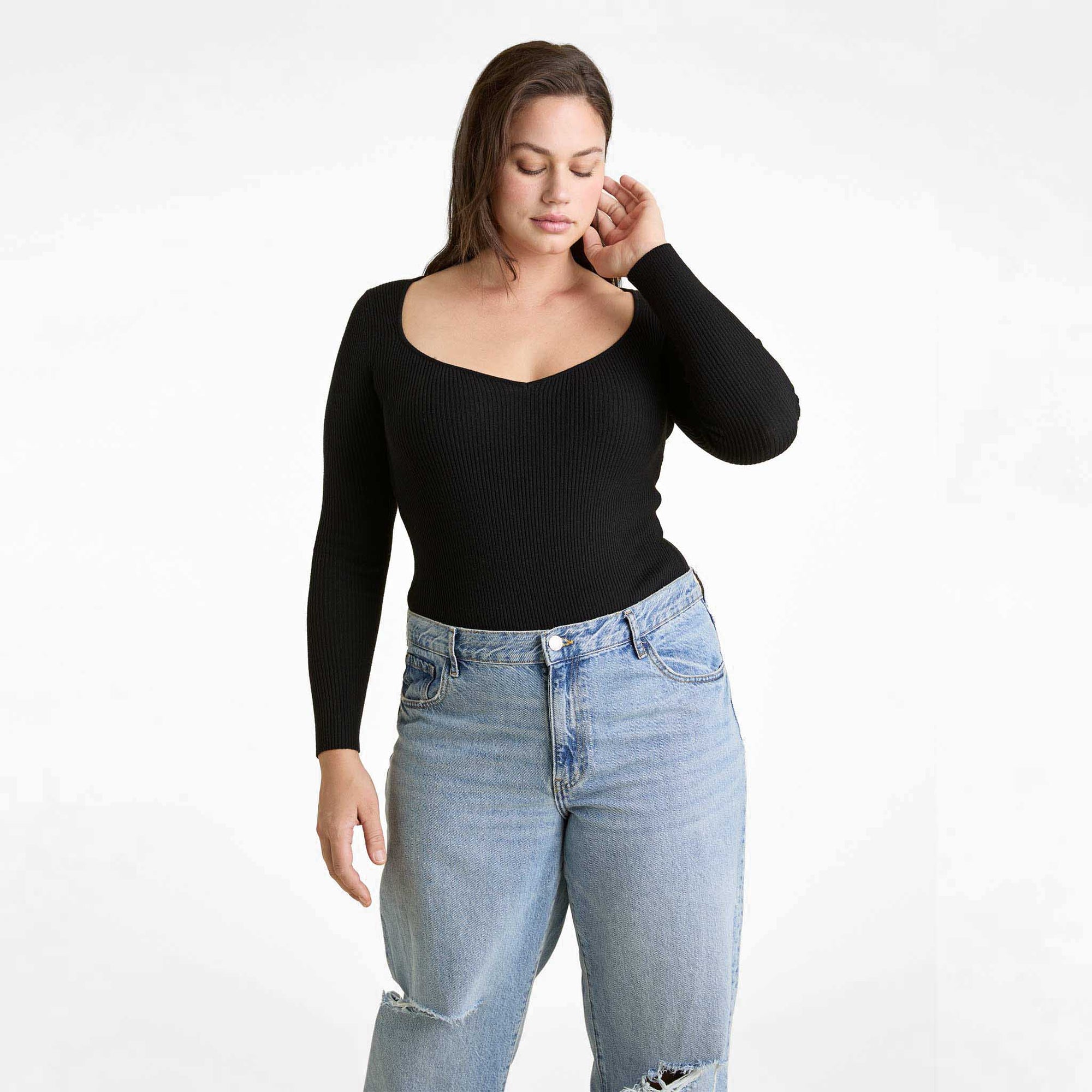 Sweetheart Sweater Bodysuit