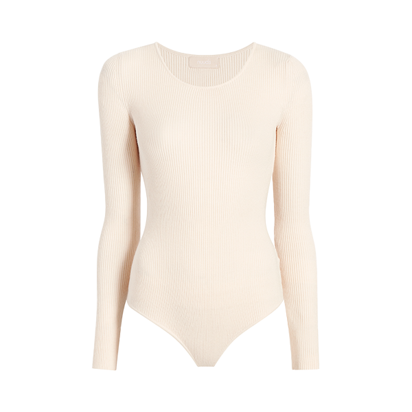 Crewneck Sweater Bodysuit | Bone