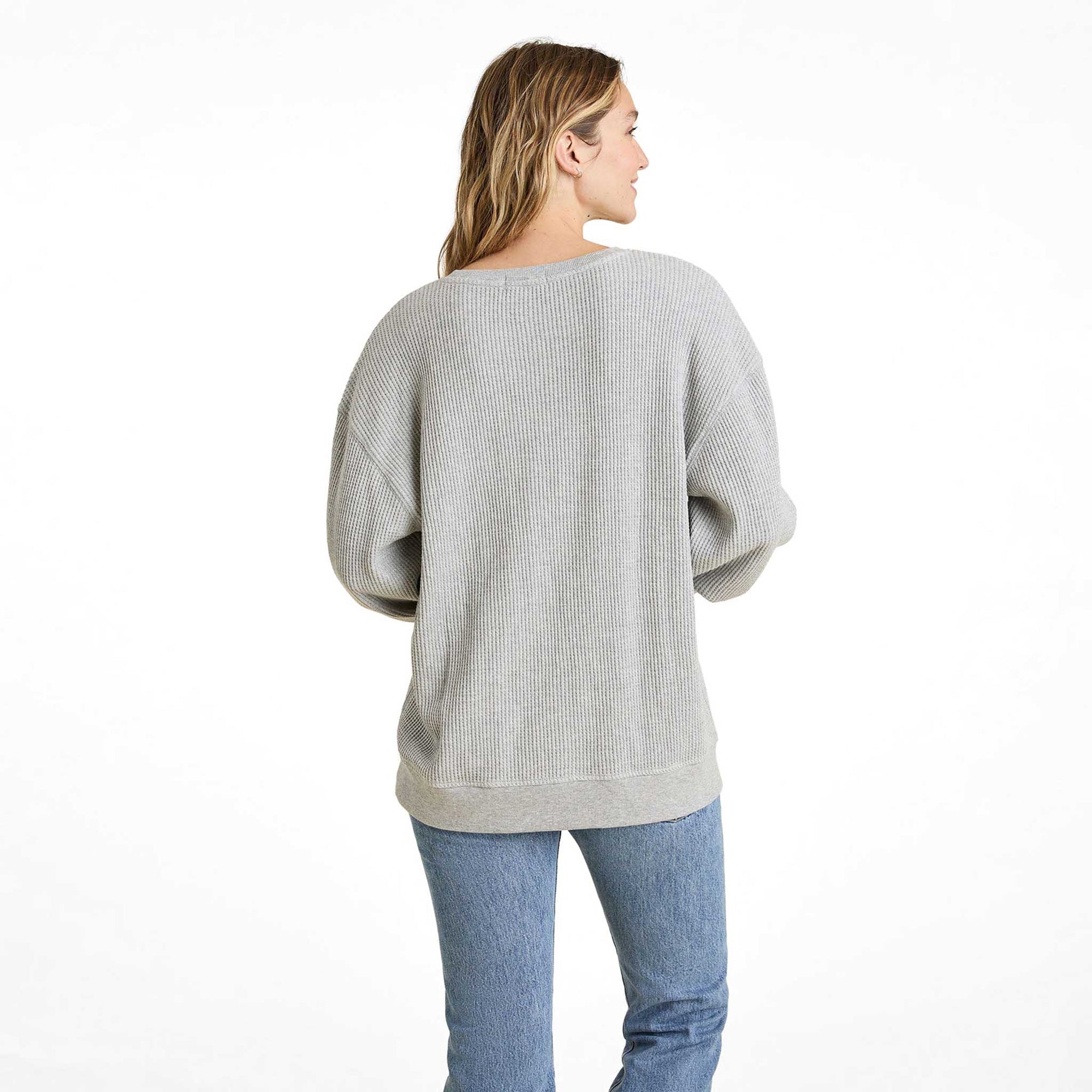 Waffle Crewneck Pullover