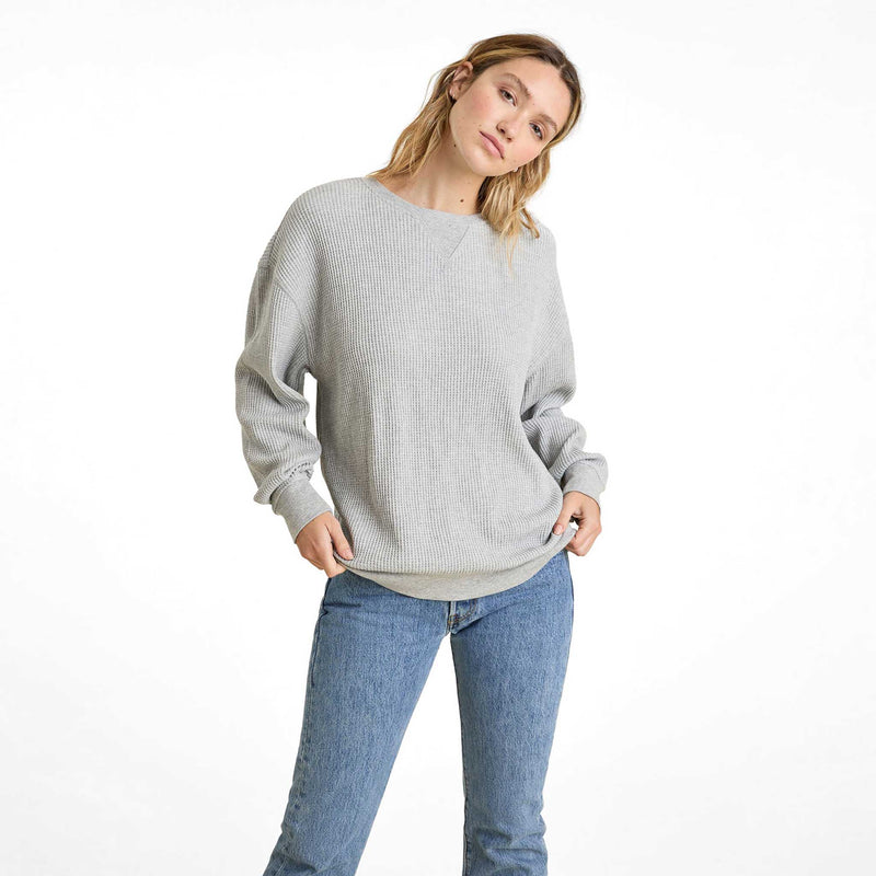 Waffle Crewneck Pullover