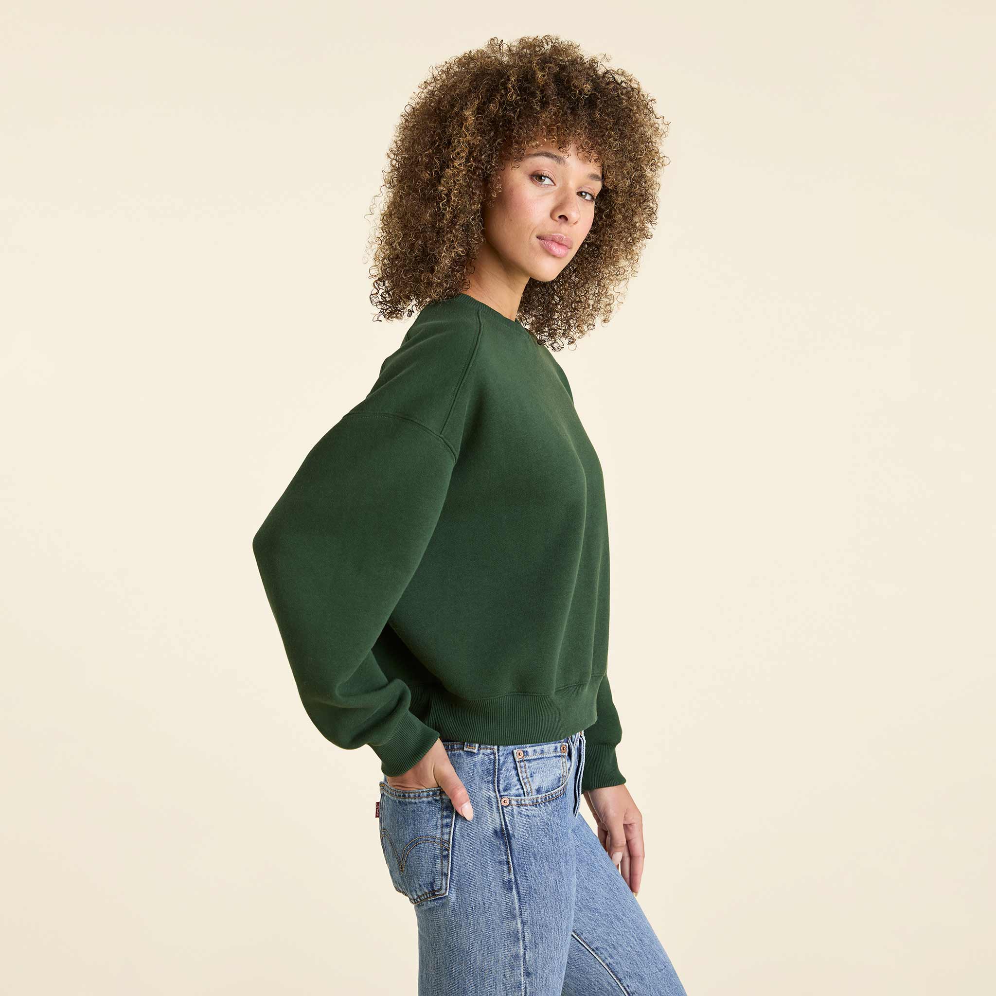 Classic Crewneck Sweatshirt | Evergreen