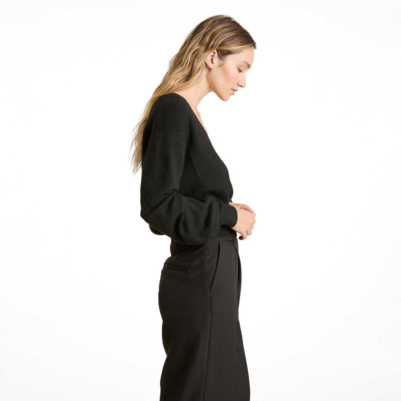 Cozy Knit Wrap Sweater image 