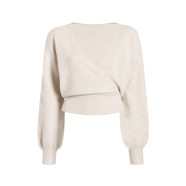 Wrap sweatshirt clearance