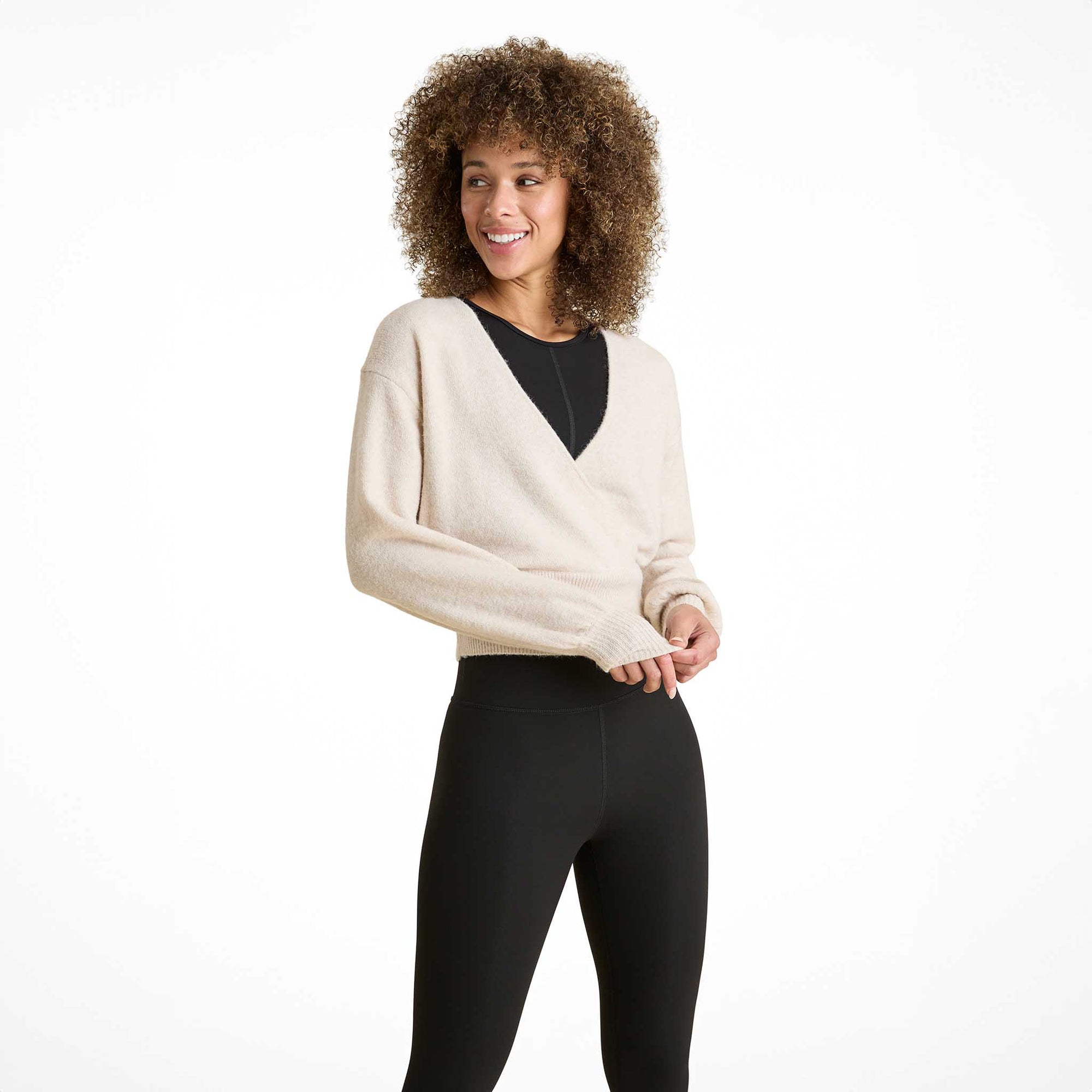 Cozy Knit Wrap Sweater