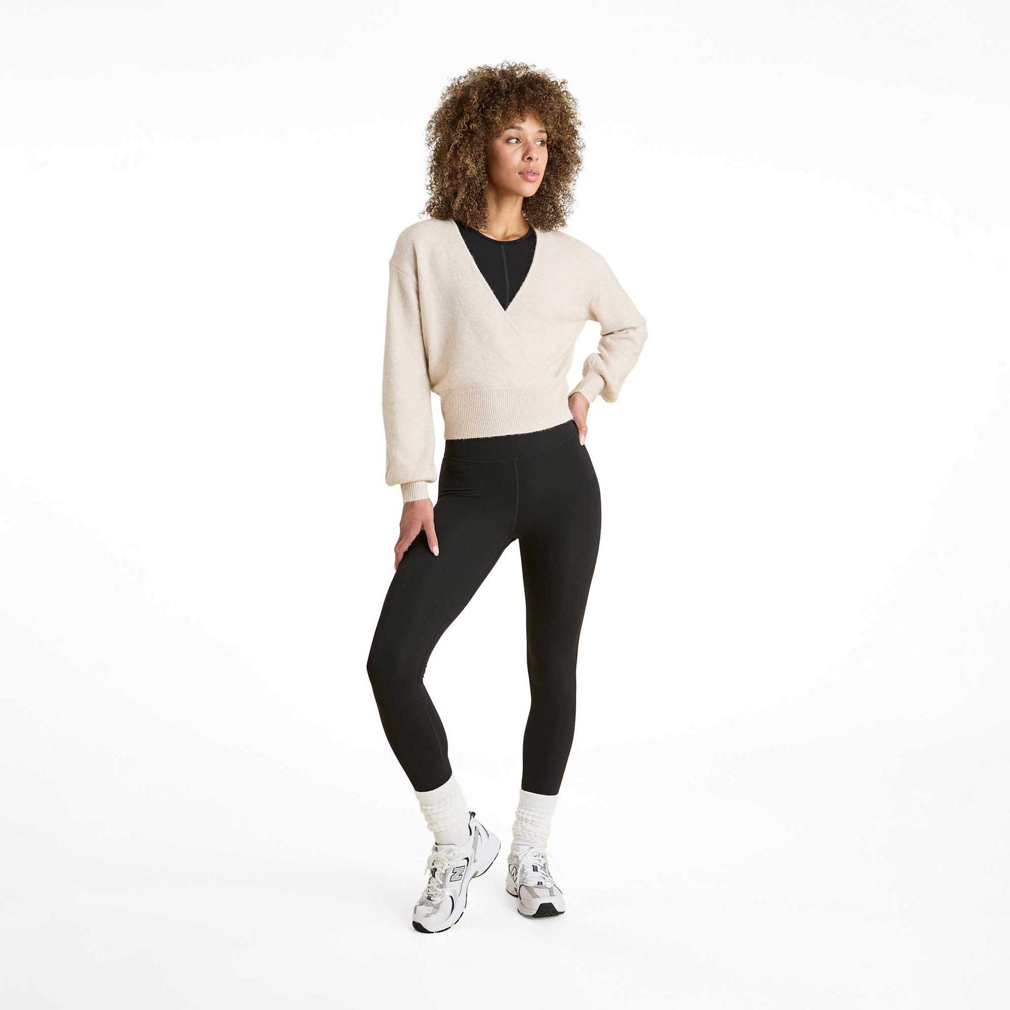 Cozy Knit Wrap Sweater