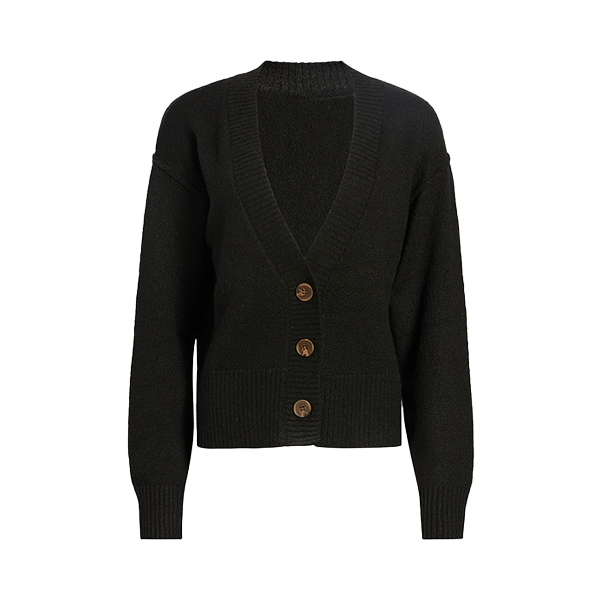 Cozy Knit Cardigan Black