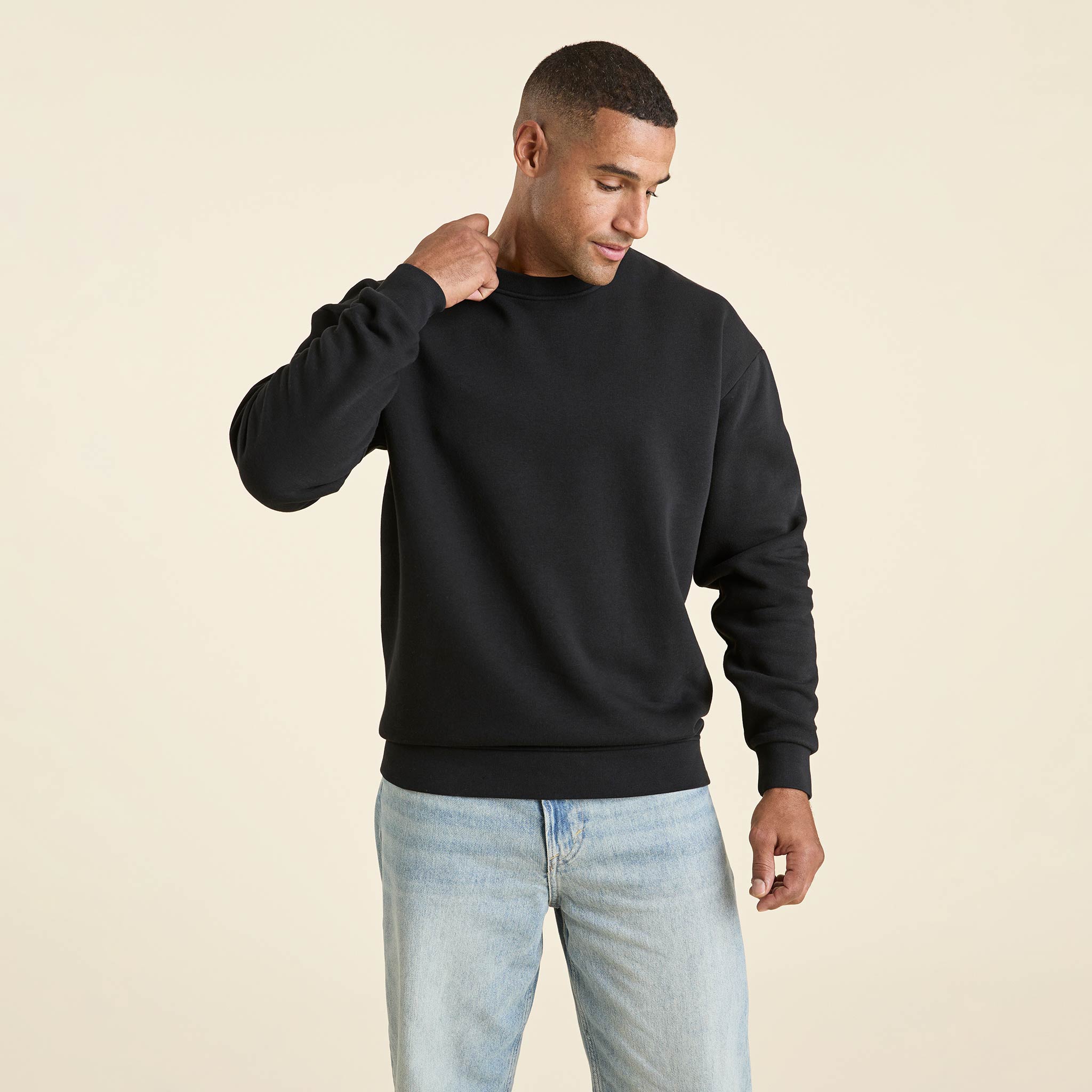 Black shortbread Sweatshirt Mens