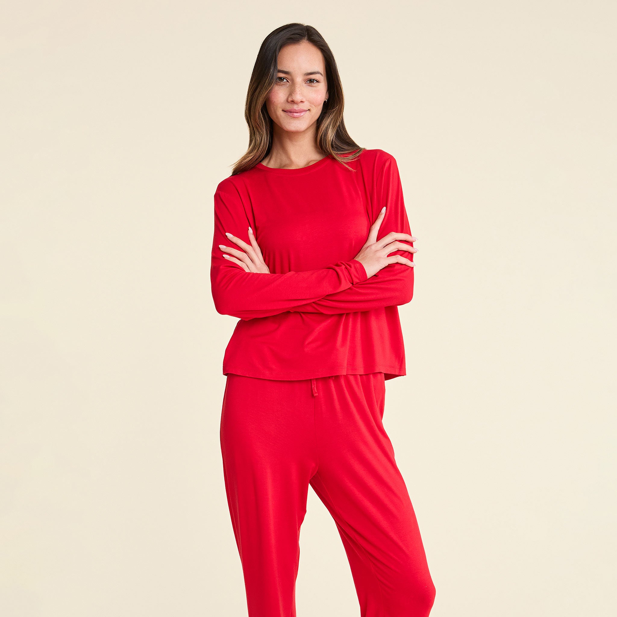 Pajama Jogger Set | Cherry